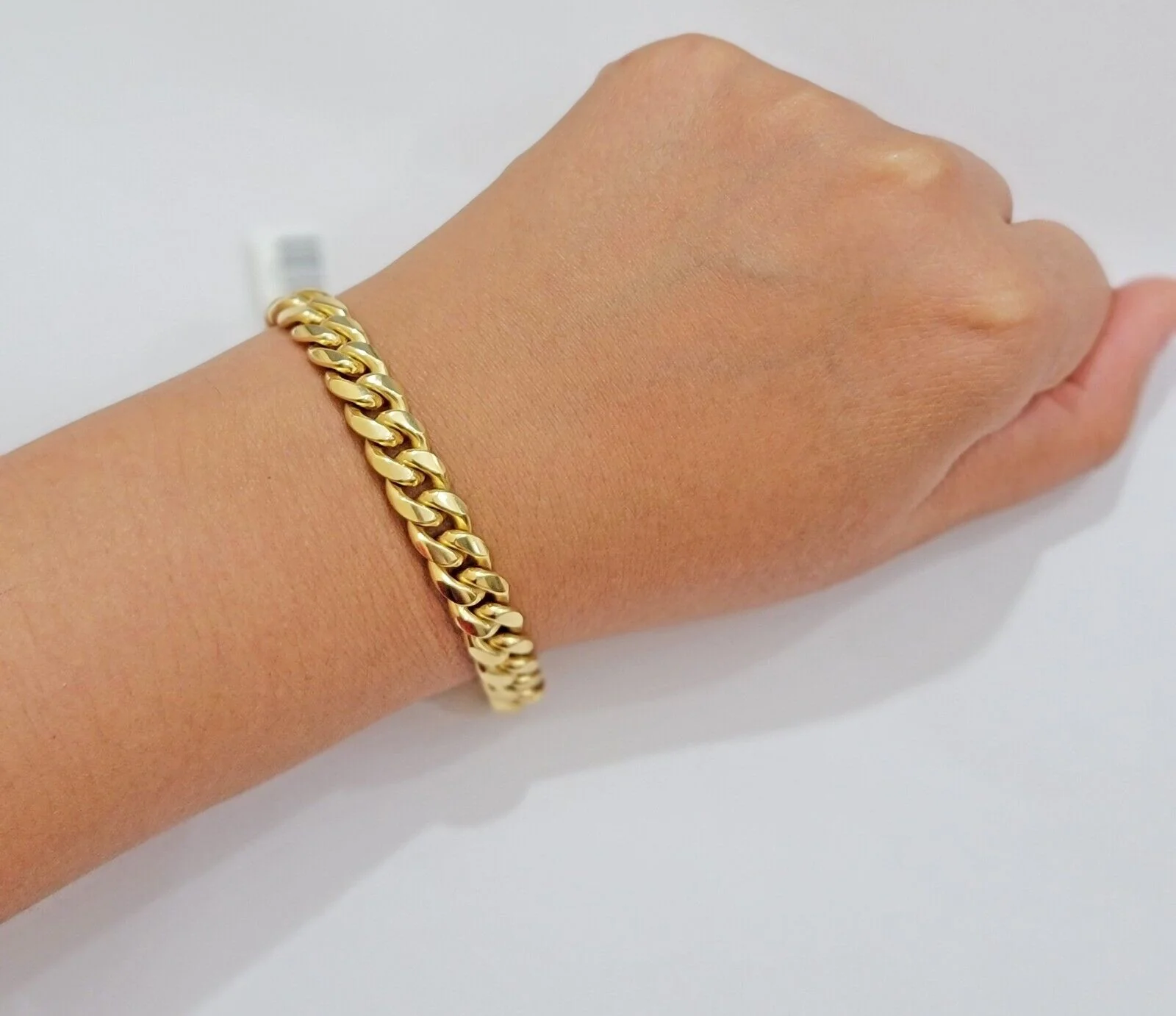 REAL 10k Gold Miami Cuban Bracelet 7.5" 8.5mm 10kt Yellow Gold Strong SOLID Link - Image 7