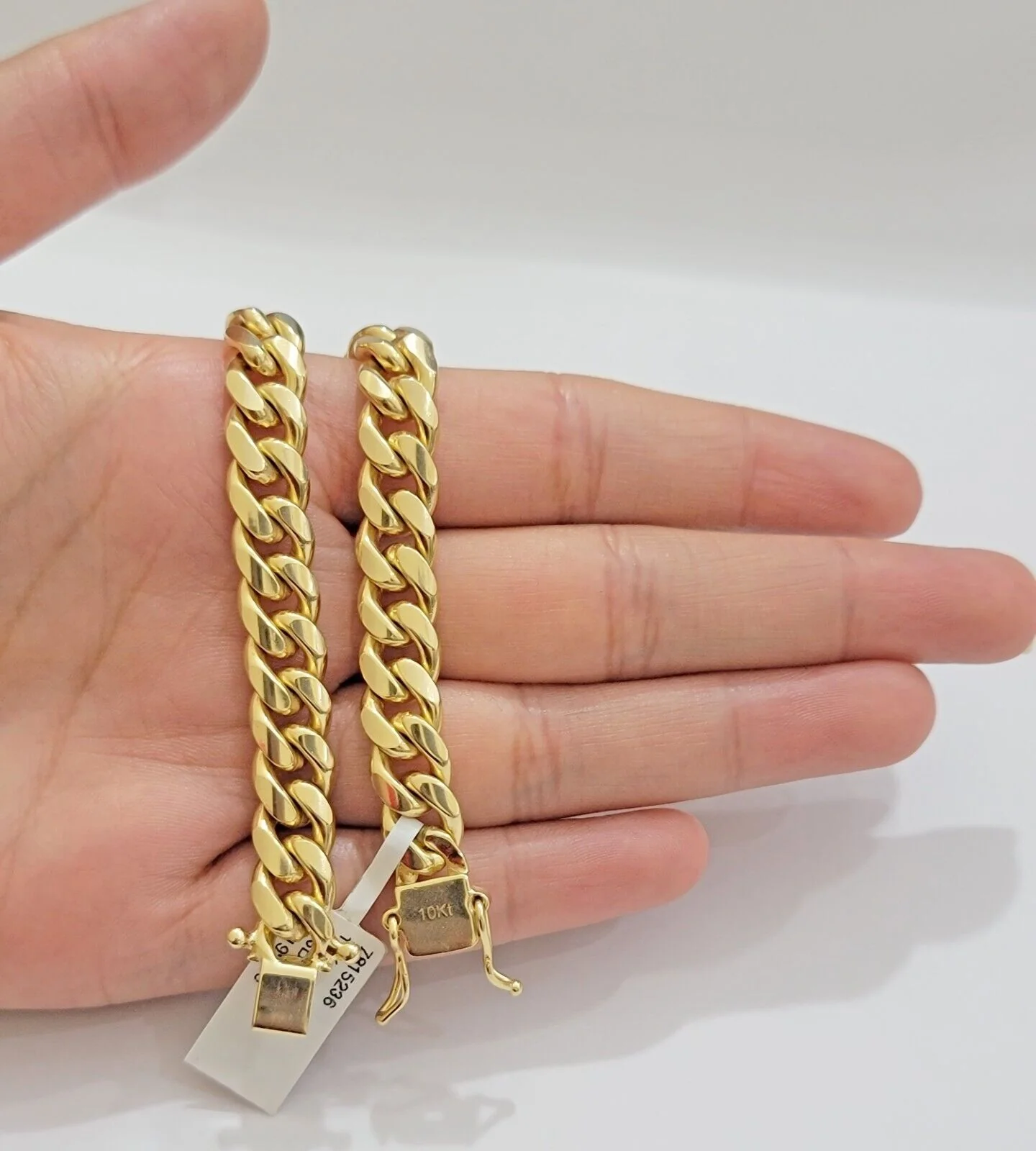 REAL 10k Gold Miami Cuban Bracelet 7.5" 8.5mm 10kt Yellow Gold Strong SOLID Link - Image 8