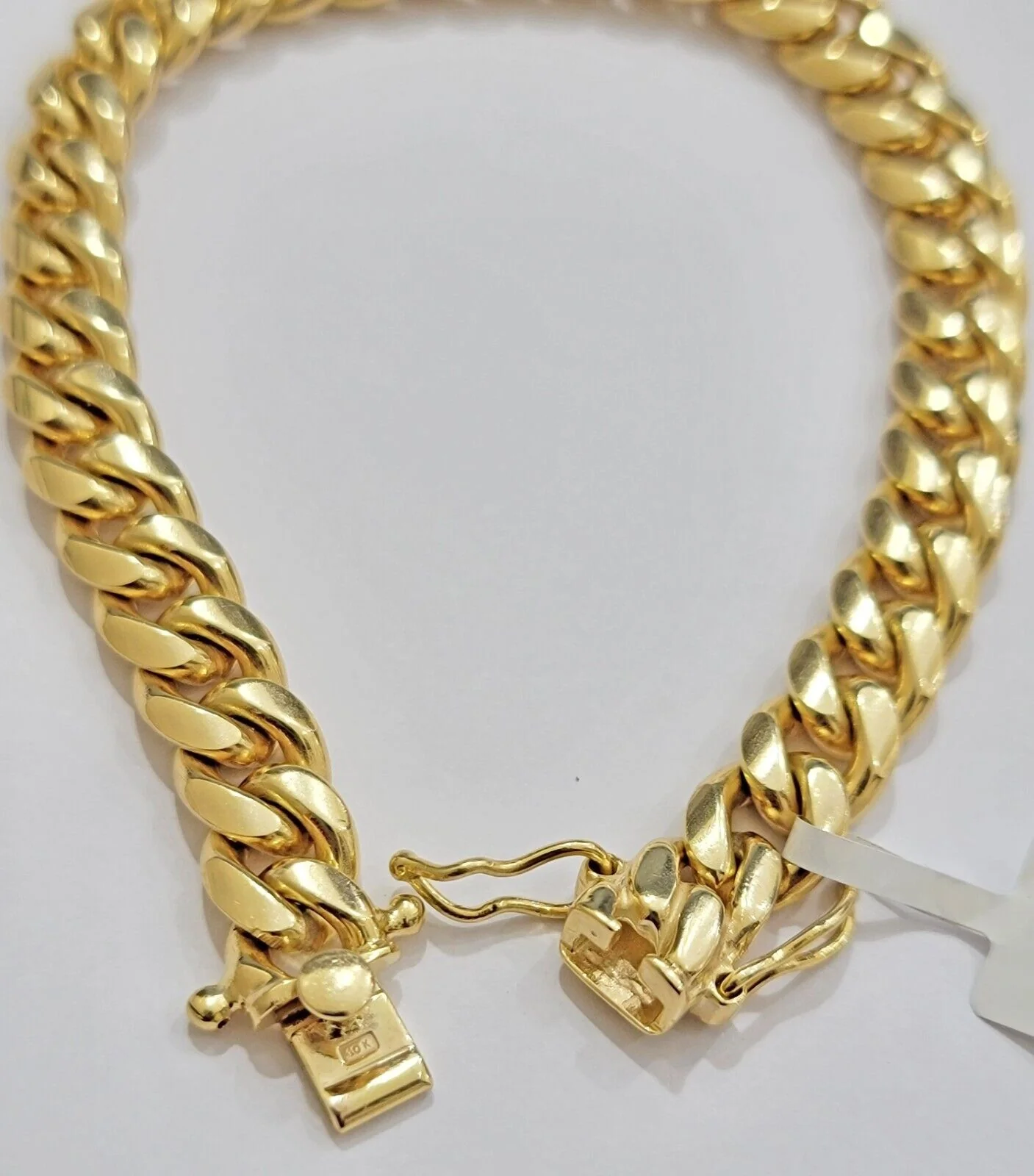 REAL 10k Gold Miami Cuban Bracelet 8" 8mm 10 kt Yellow Gold Strong SOLID Links - Image 6