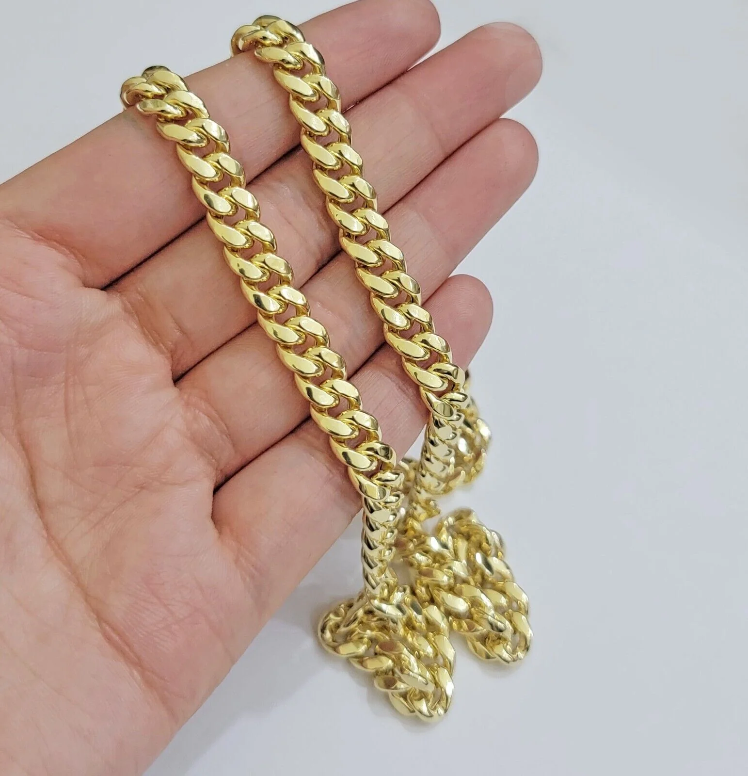 Real 10k Gold Necklace 8mm Miami Cuban Link Chain 20 - 30 Inch Men's 10KT STRONG - Image 3