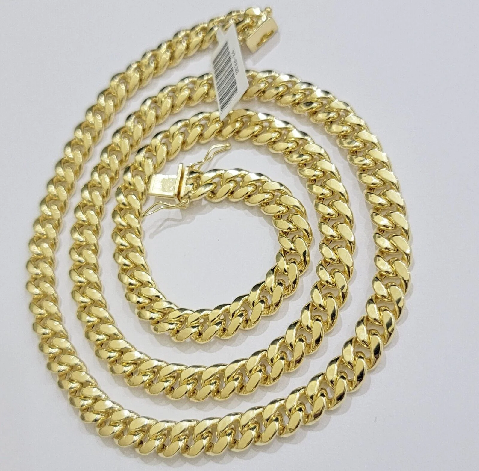 Real 10k Gold Necklace 8mm Miami Cuban Link Chain 20 - 30 Inch Men's 10KT STRONG - Image 4