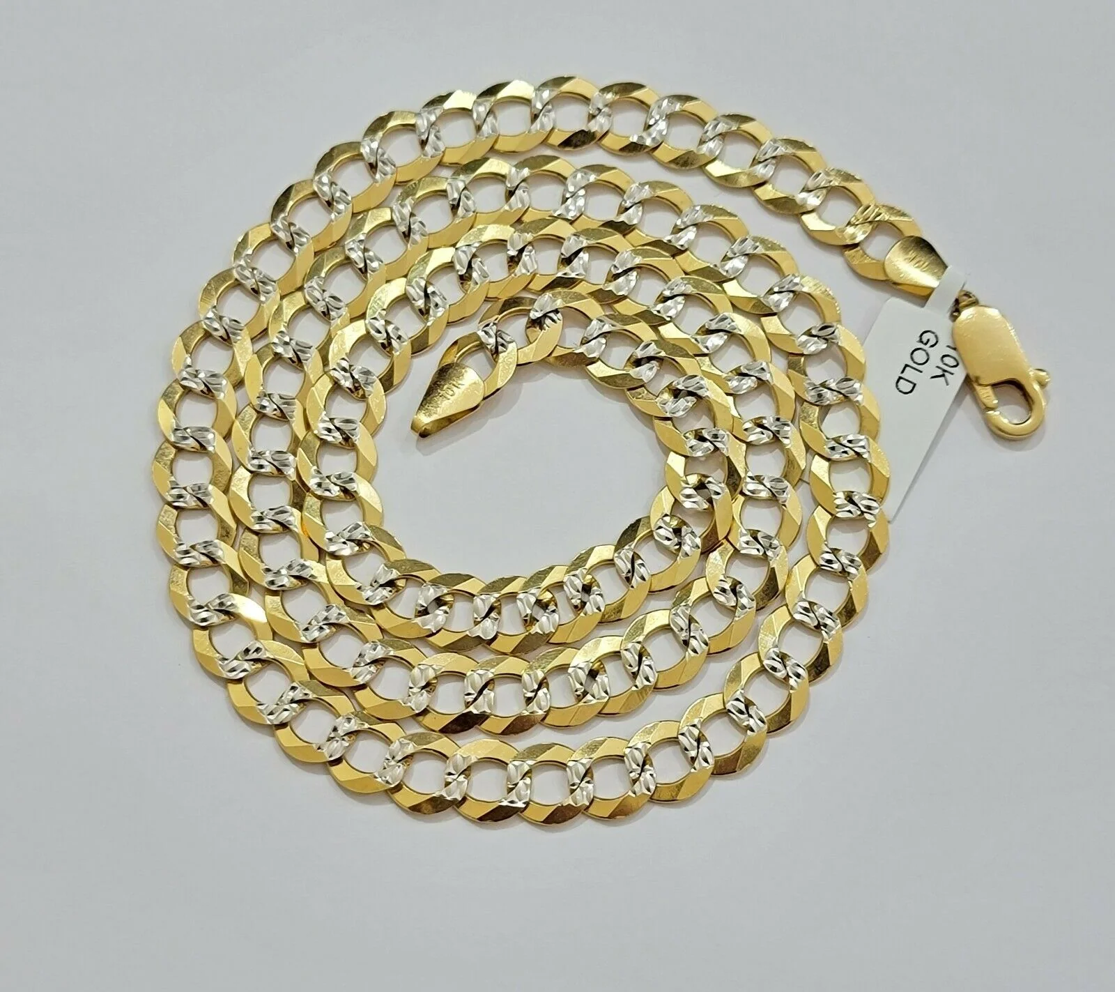 Real 10k Gold Necklace Cuban Curb Link Chain 9mm 20" -28" Diamond Cut Mens SOLID - Image 3