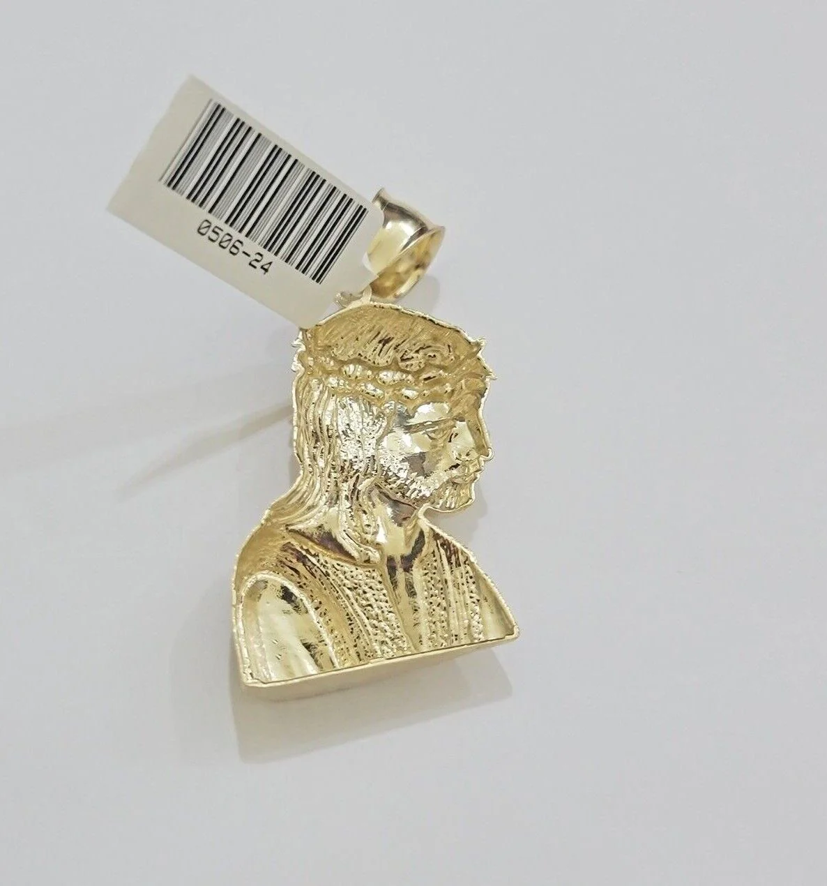 Real 10k Gold  Necklace Jesus Charm Pendant SET & Miami Cuban Link Chain 4mm 26" - Image 8