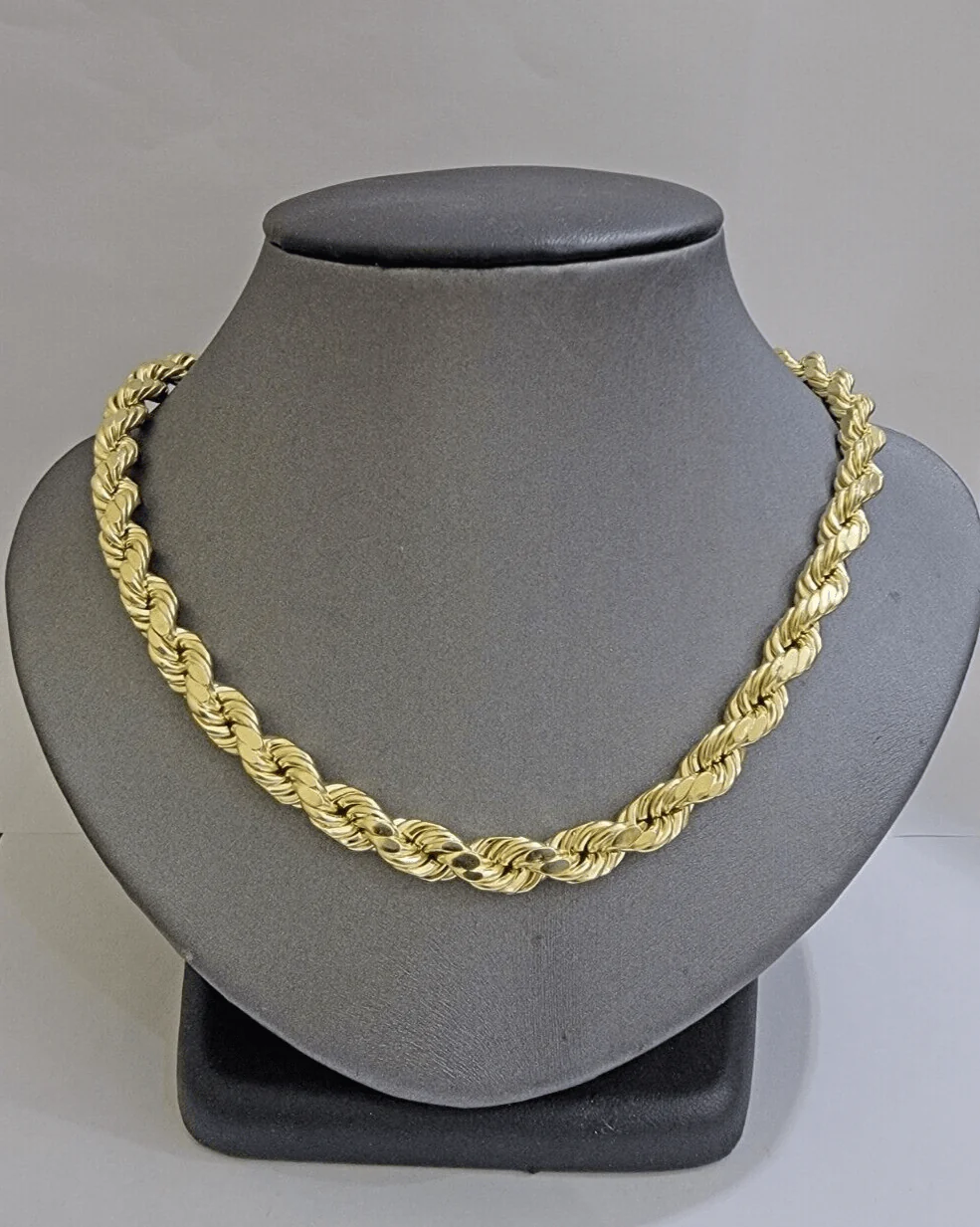 Real 10k Gold Rope Chain Necklace 18-30 Inch 3mm to 10mm Diamond Cut 10KT Yellow - Image 18