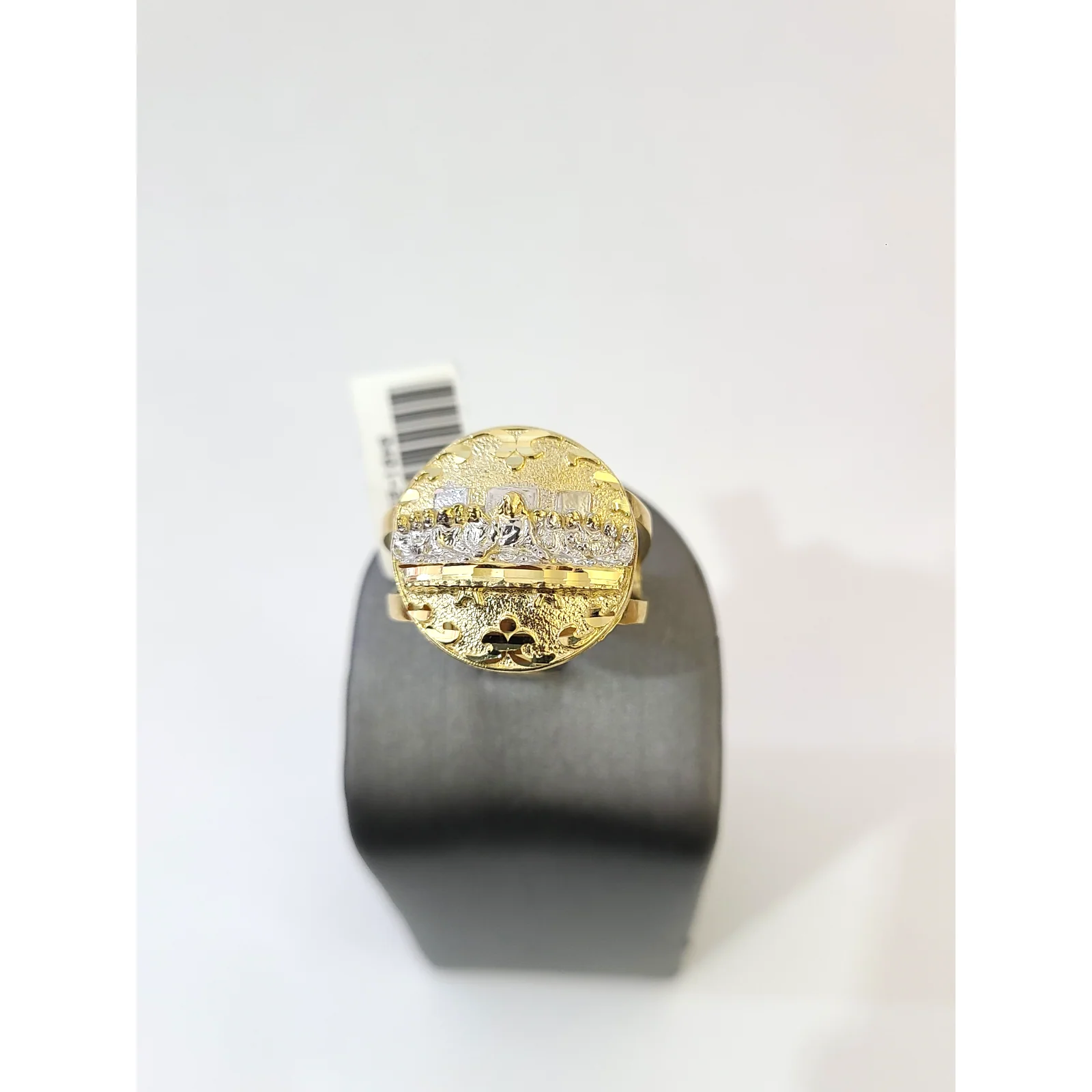 Real 10k Last Supper Ring Yellow Gold Men 10Kt Genuine - Image 2