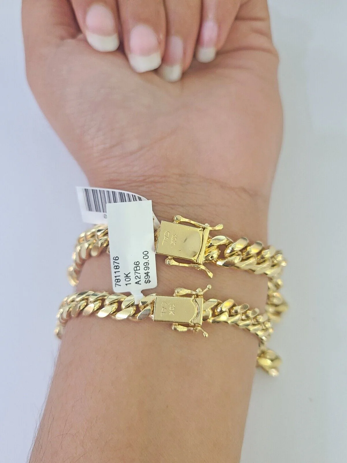 Real 10k Miami Cuban Bracelet Yellow Gold 6mm 9mm Men Women 7" 7.5" 8" 8.5" 9" - Image 3