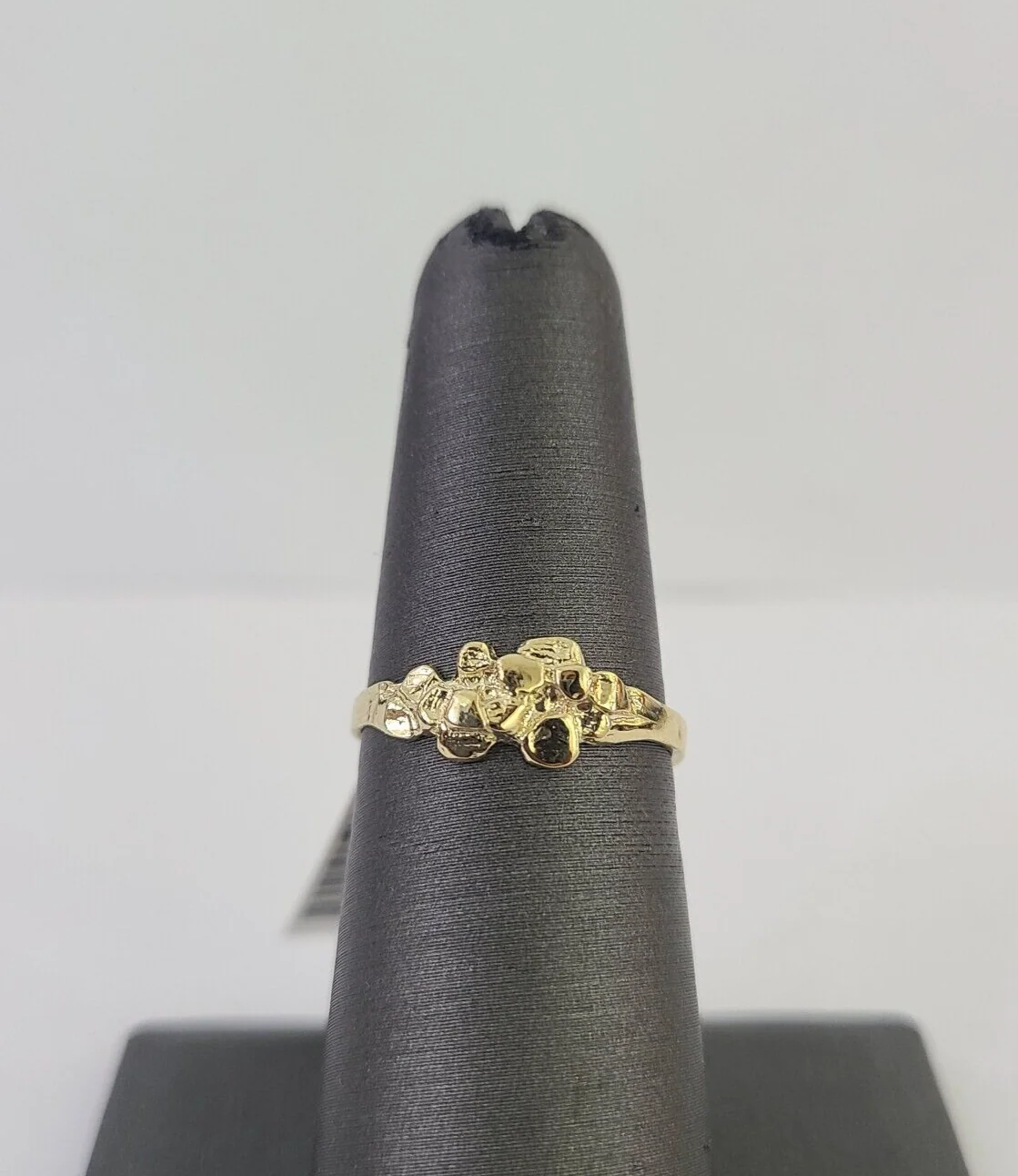 Real 10k Nugget Ring Yellow Gold Casual Ring 10kt Genuine All Sizes - Image 2