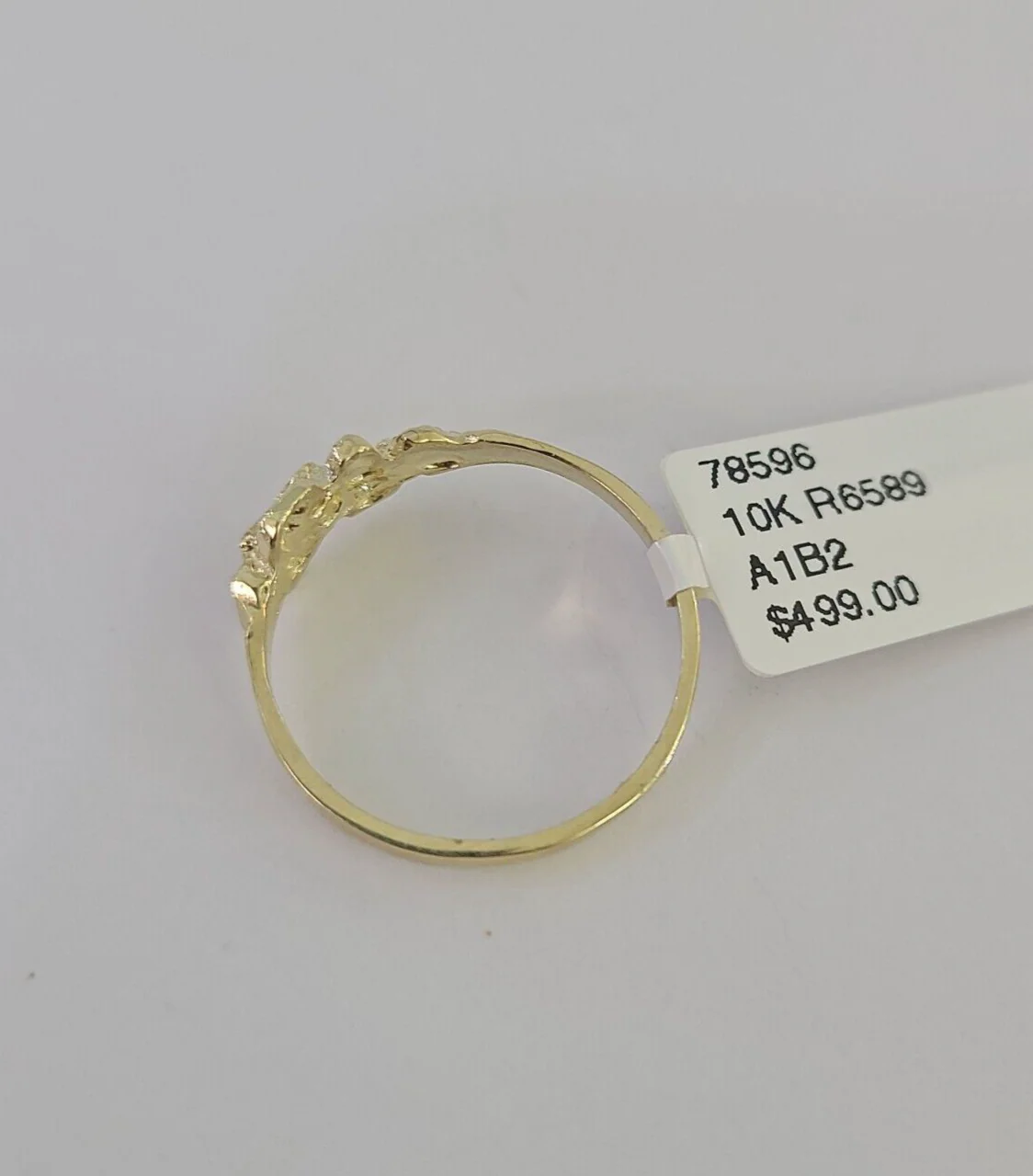 Real 10k Nugget Ring Yellow Gold Casual Ring 10kt Genuine All Sizes - Image 6