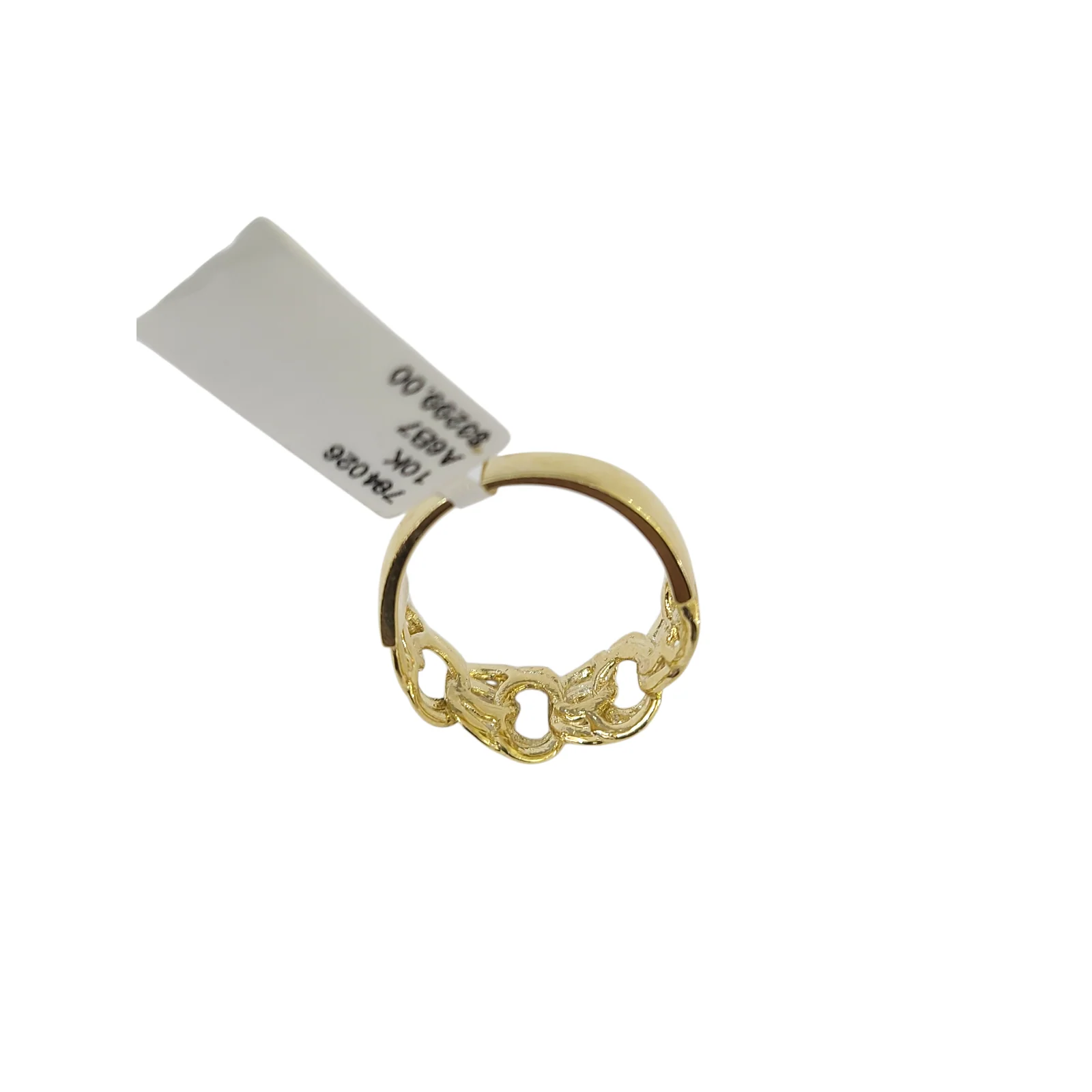 Real 10k Nugget Ring Yellow Gold Women 10Kt Genuine - Image 7