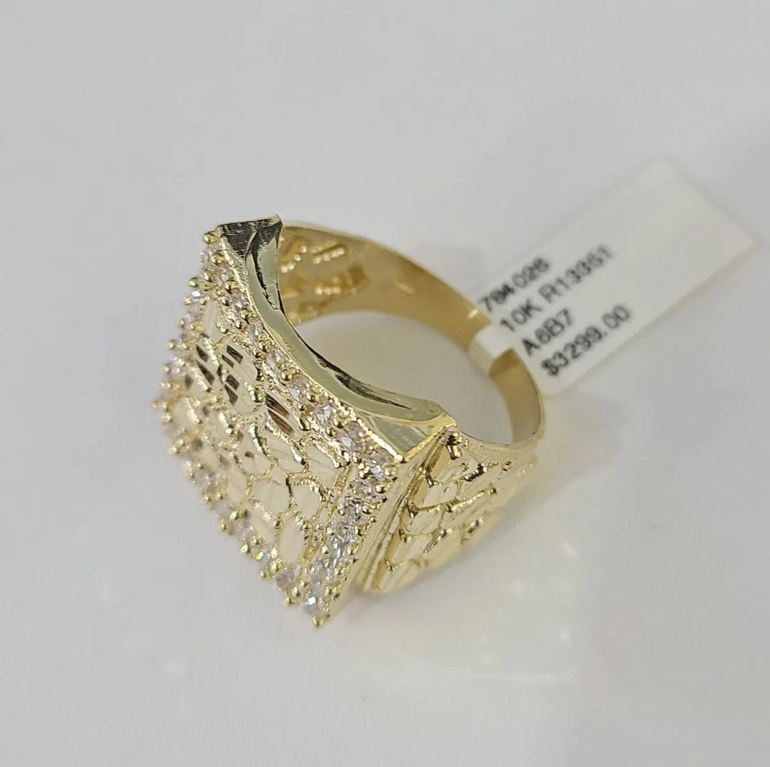 Real 10k Nugget Ring Yellow Gold Women Men Genuine 10Kt - Image 3