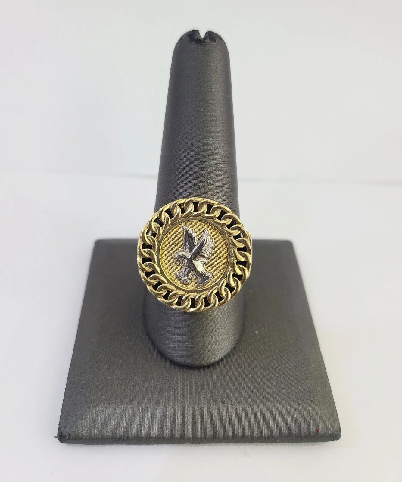 Real 10k Ring Eagle Fancy Design Yellow Gold Men Casual 10kt All Sizes - Image 3