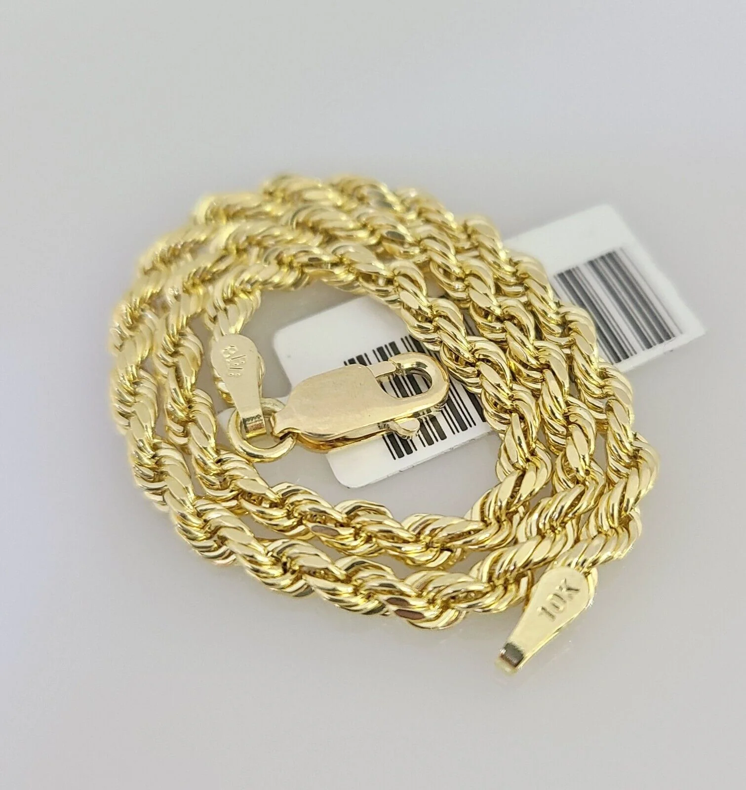 Real 10K Rope Bracelet Yellow Gold  8" Inch 3mm 10kt Men Women - Image 7