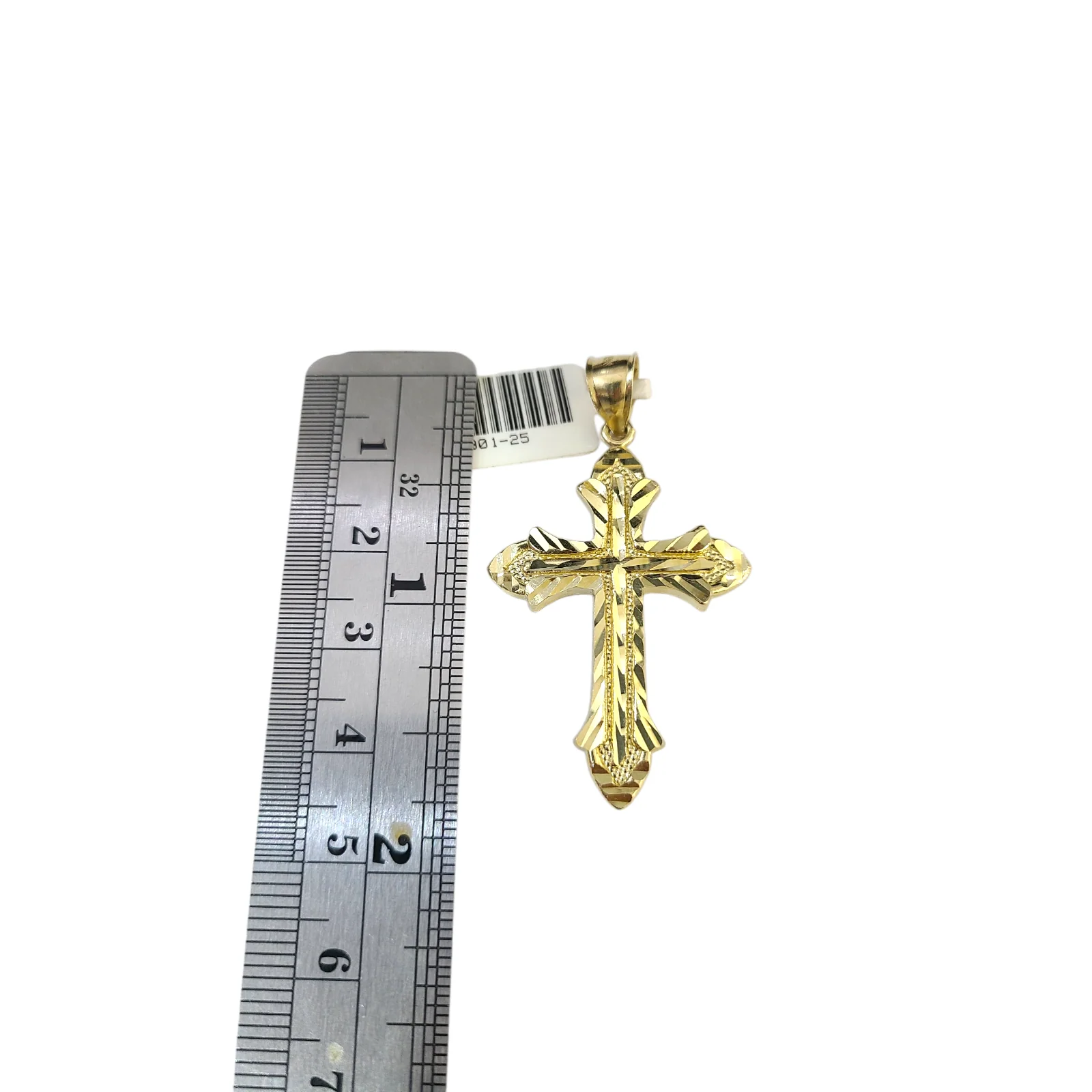 Real 10k Rope Chain Cross Charm Necklace Pendant Set 5mm 20"-30" Gold - Image 5