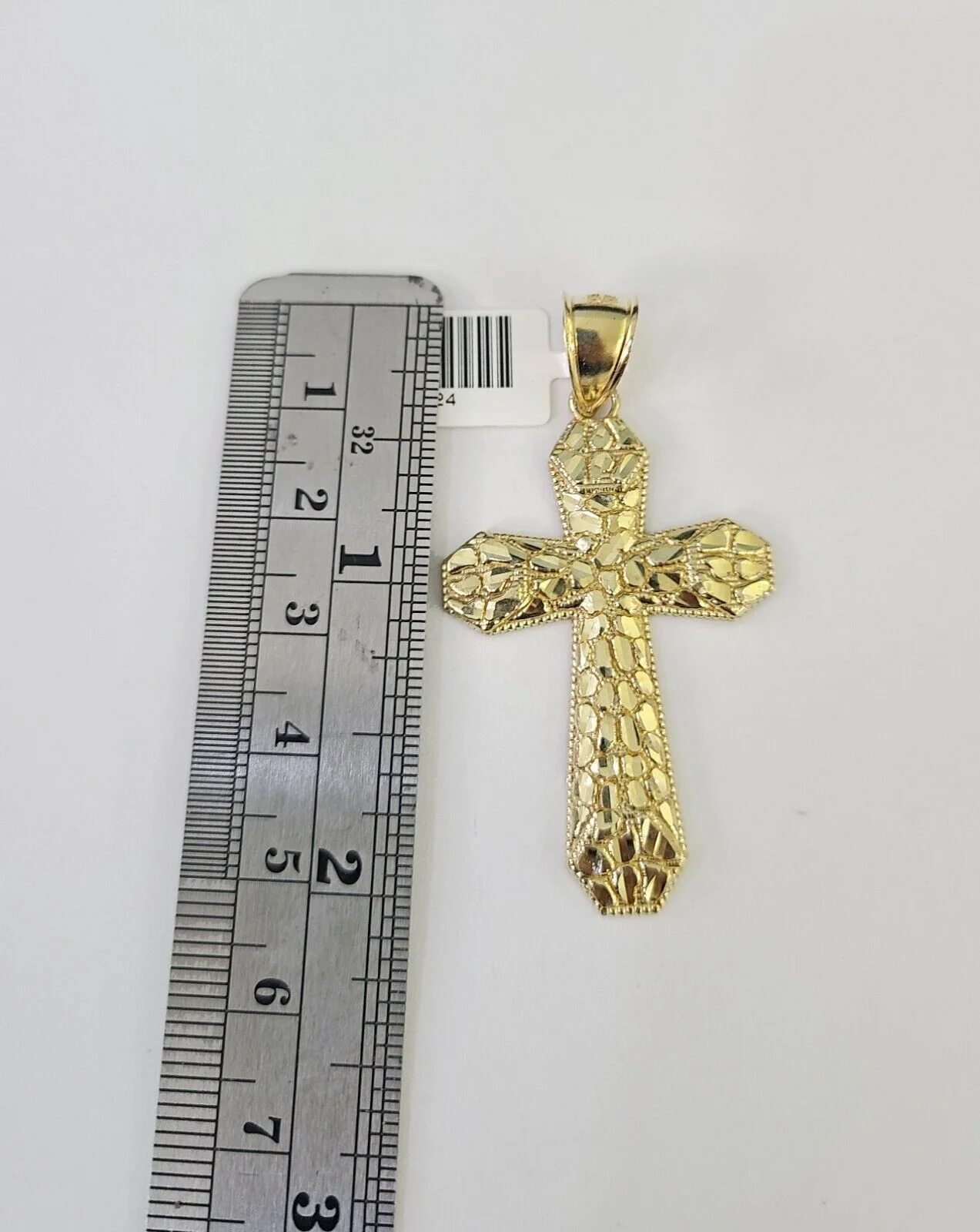 Real 10k Rope Chain Jesus Cross Charm Necklace Pendant Set 5mm 20"-30" Inch Gold - Image 3