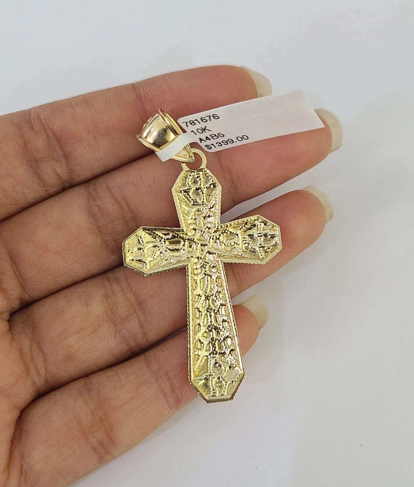 Real 10k Rope Chain Jesus Cross Charm Necklace Pendant Set 5mm 20"-30" Inch Gold - Image 7