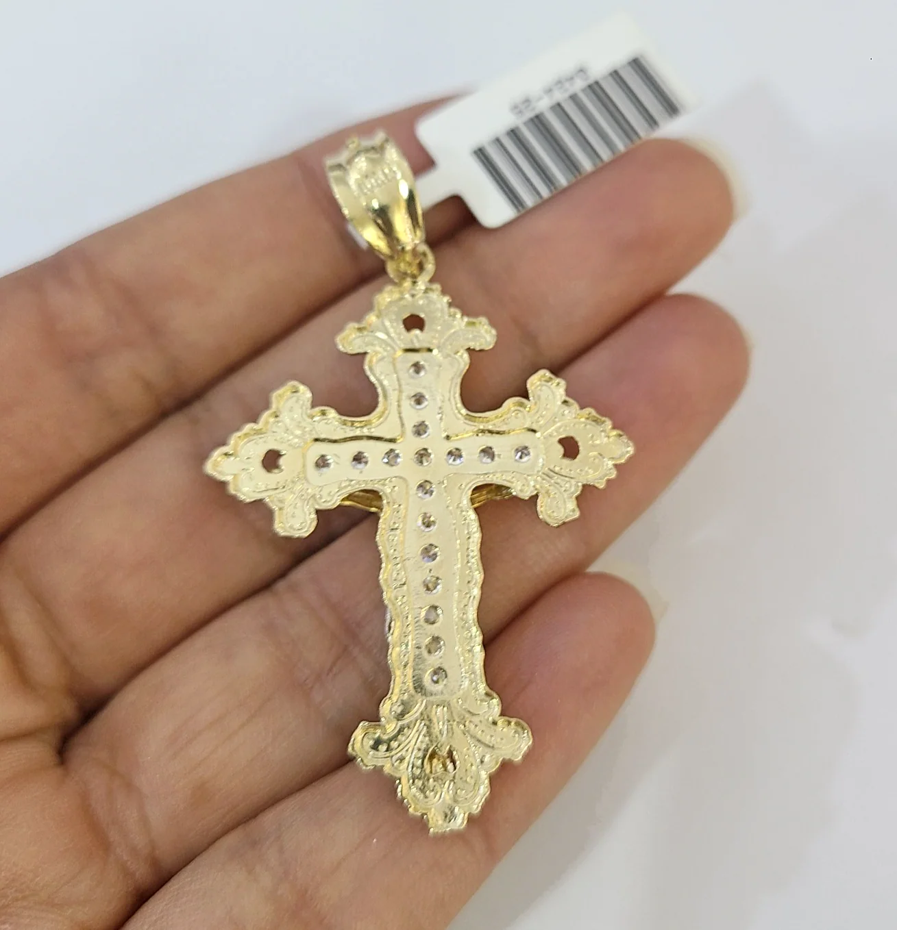 Real 10k Rope Chain Jesus Cross Charm Necklace SET 4mm 18"-28" Pendant - Image 7
