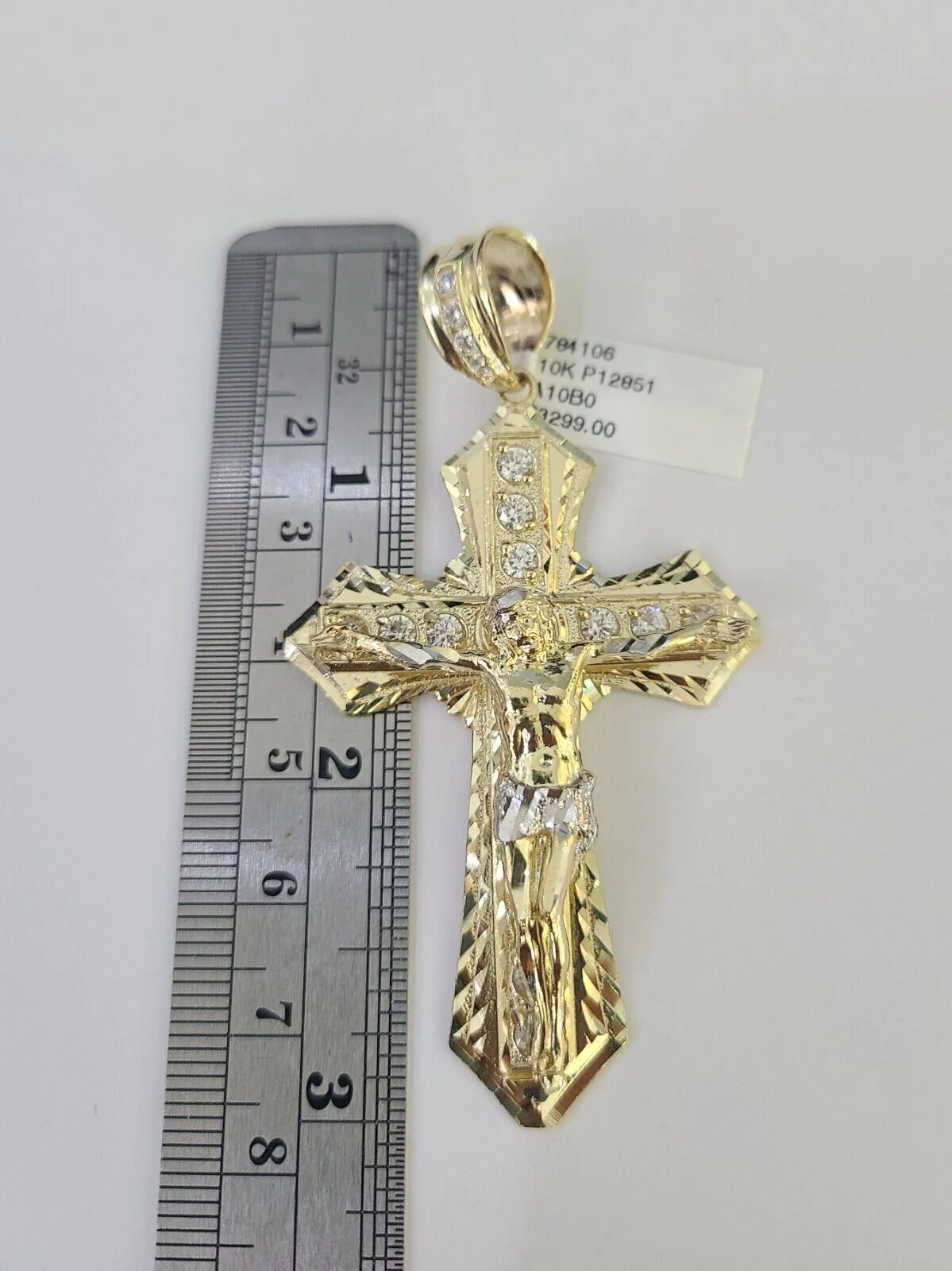 Real 10k Rope Chain Jesus Cross Charm Set 7mm 20"-28" Inch Necklace Yellow Gold - Image 6