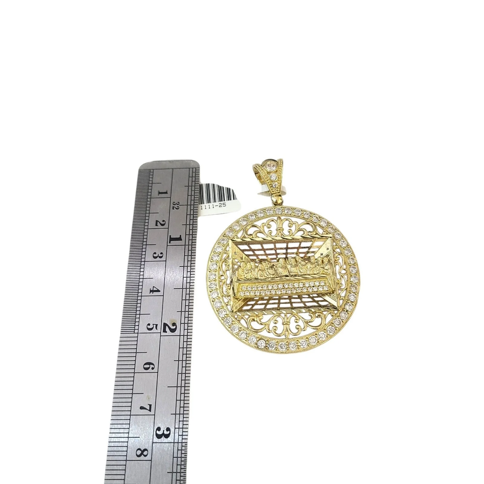 Real 10k Rope Chain Last Supper 7mm 20"-30" Necklace Pendant Set Gold Men - Image 4