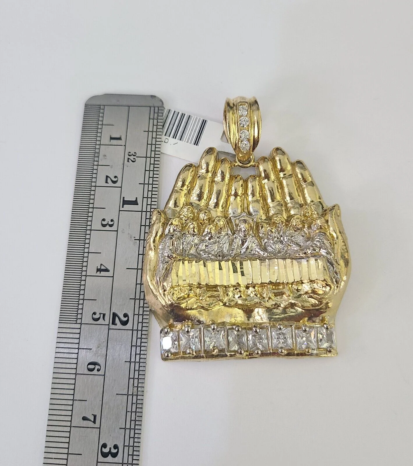 Real 10k Rope Chain Last Supper Charm Set 8mm 20"-30" Inch Necklace Yellow Gold - Image 2