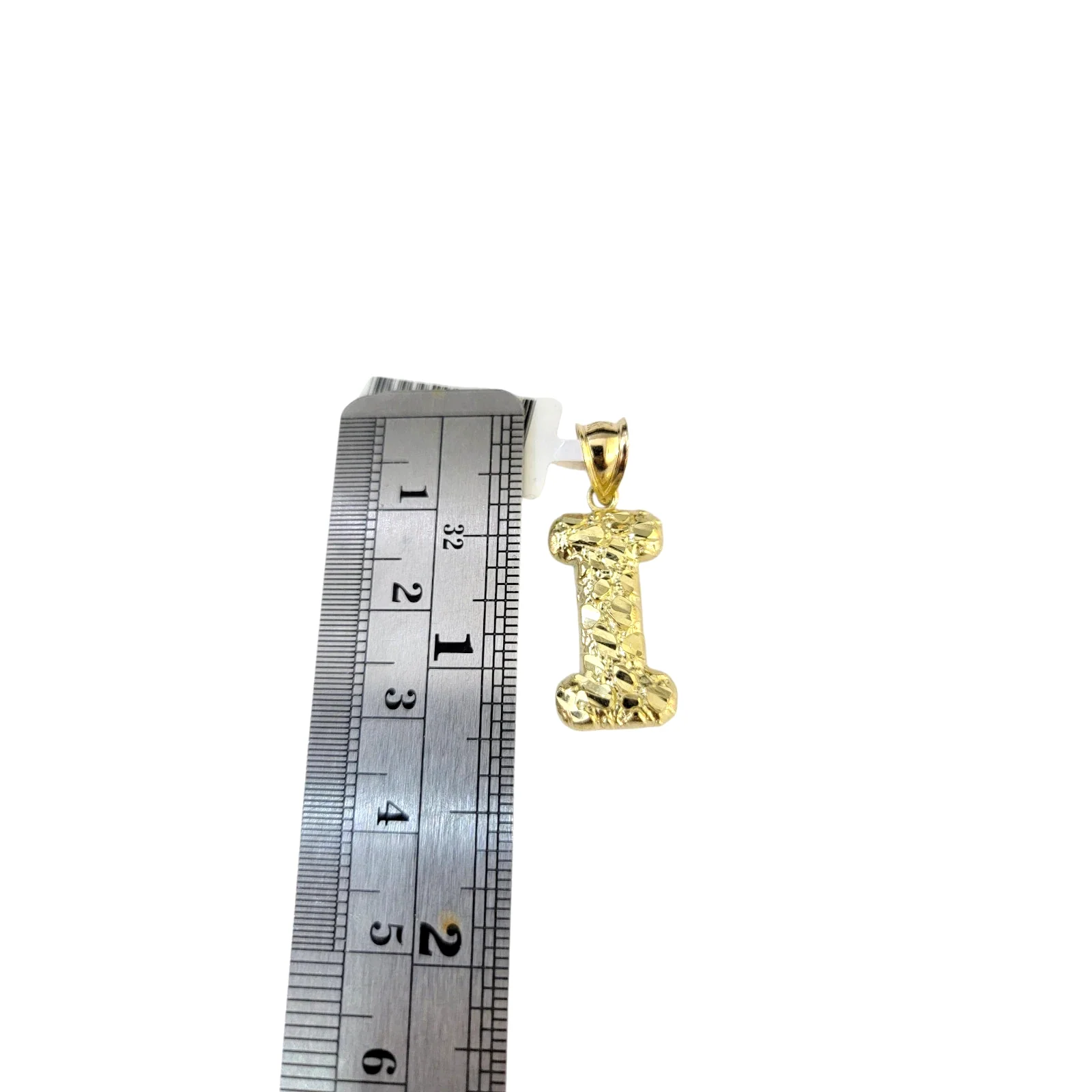 Real 10k Rope Chain Necklace Nugget I Initial Charm Set 3mm 18"-28" Pendant Gold - Image 4