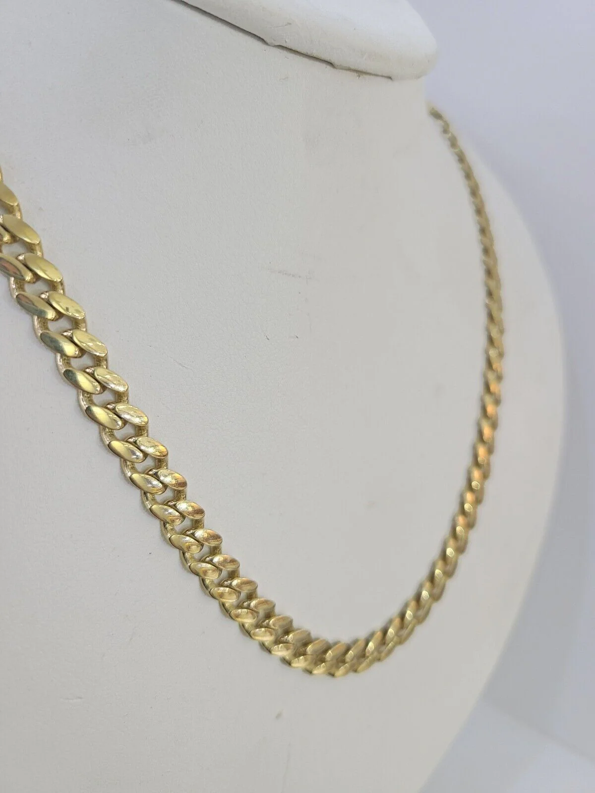 Real 10k Royal Monaco Chain 6mm 24 inches Yellow Gold Necklace Men Women - Image 2