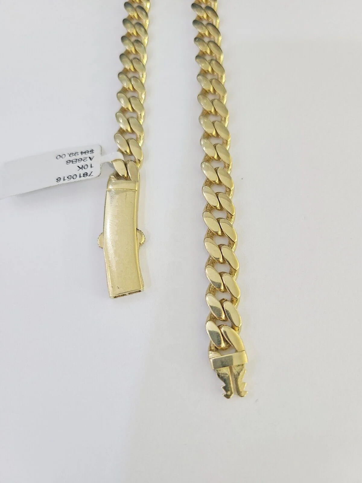 Real 10k Royal Monaco Chain 6mm 24 inches Yellow Gold Necklace Men Women - Image 4
