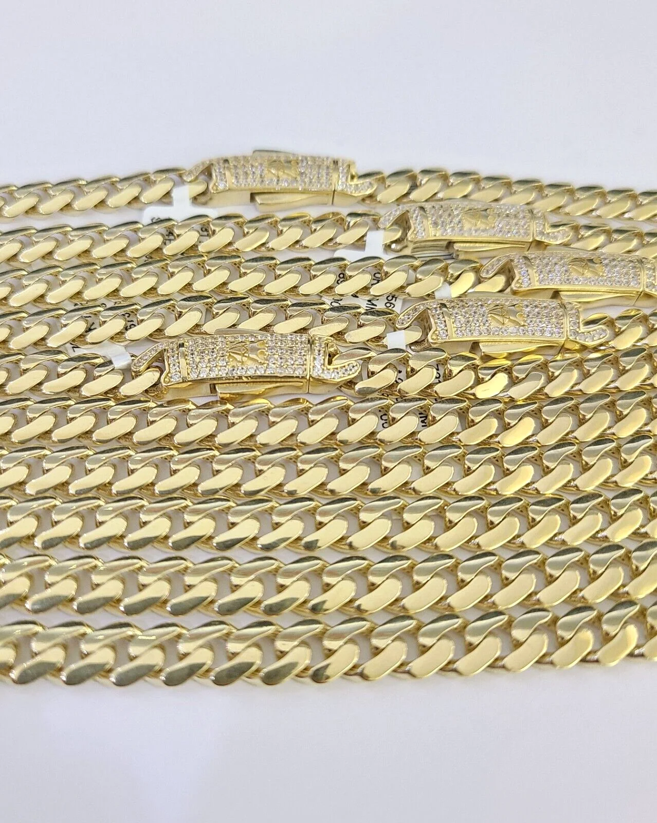Real 10k Royal Monaco Chain 7mm 16-24 inches Necklace Yellow Gold Box Clasp - Image 10