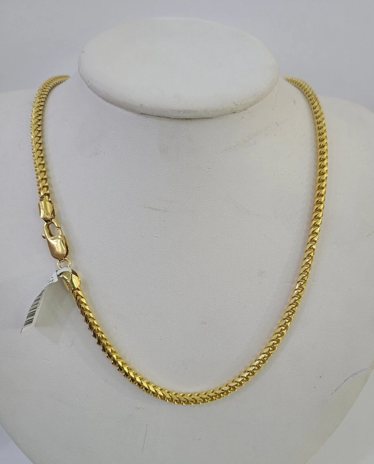 Real 10k Solid Palm Chain Yellow Gold 3mm Men Women Necklace 24" Genuine - Image 3