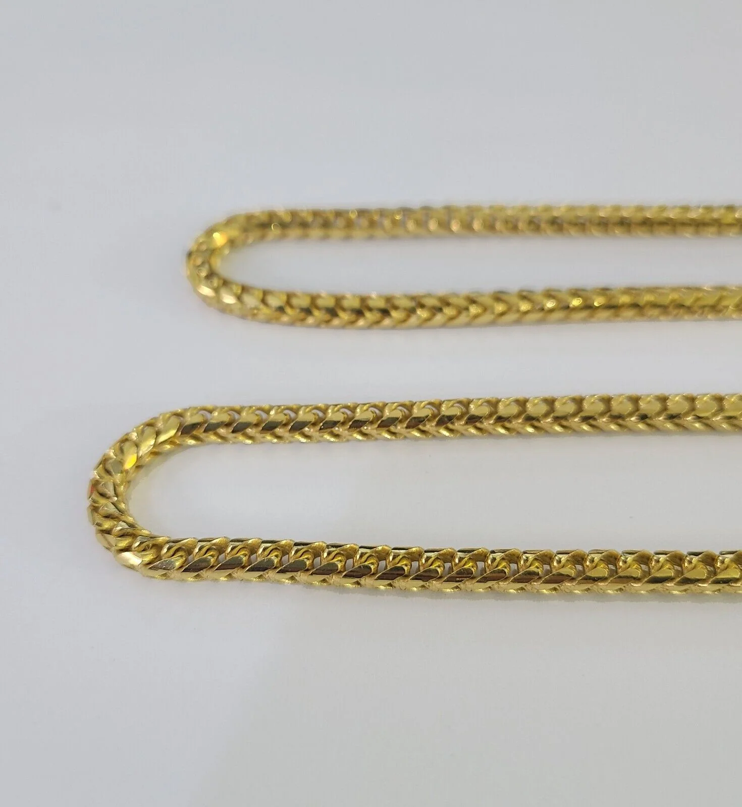 Real 10k Solid Palm Chain Yellow Gold 3mm Men Women Necklace 24" Genuine - Image 5
