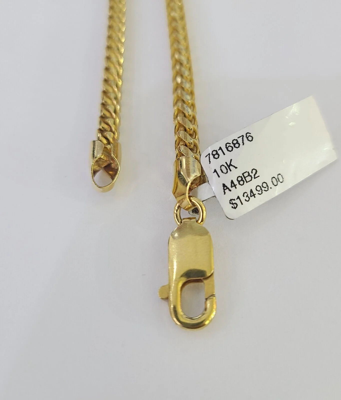 Real 10k Solid Palm Chain Yellow Gold 3mm Men Women Necklace 24" Genuine - Image 6