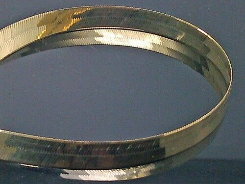 Real 10K Solid Yellow Gold Chain Herringbone Necklace 10mm Thick 22" inch Length - Image 6