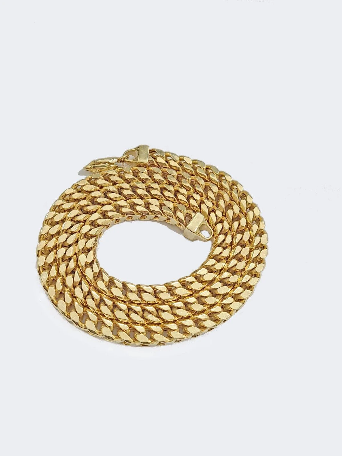 Real 10k Solid Yellow Gold Franco Chain 7mm 26" Inch 10kt Necklace Lobster Lock - Image 6