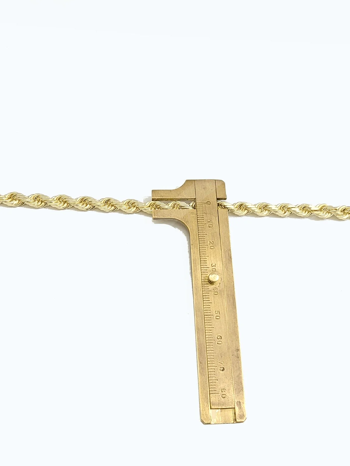 Real 10k Solid Yellow Gold Necklace Rope Chain 6mm 24" inch 10kt Unisex Chain - Image 8