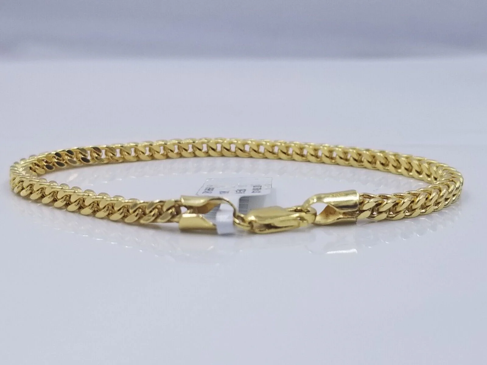 Real 10k Yellow Gold 3mm Franco Bracelet 8" inch 10kt Unisex Men Women - Image 5
