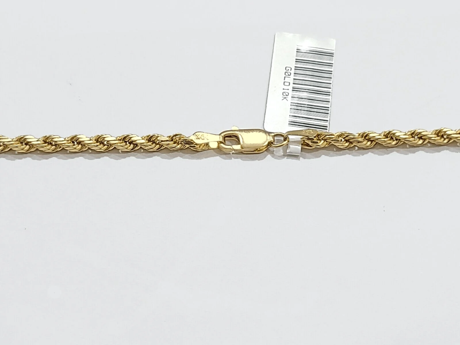 Real 10k Yellow Gold 3mm Rope Chain 26" inch Necklace Praying Hand Charm Cross - Image 7