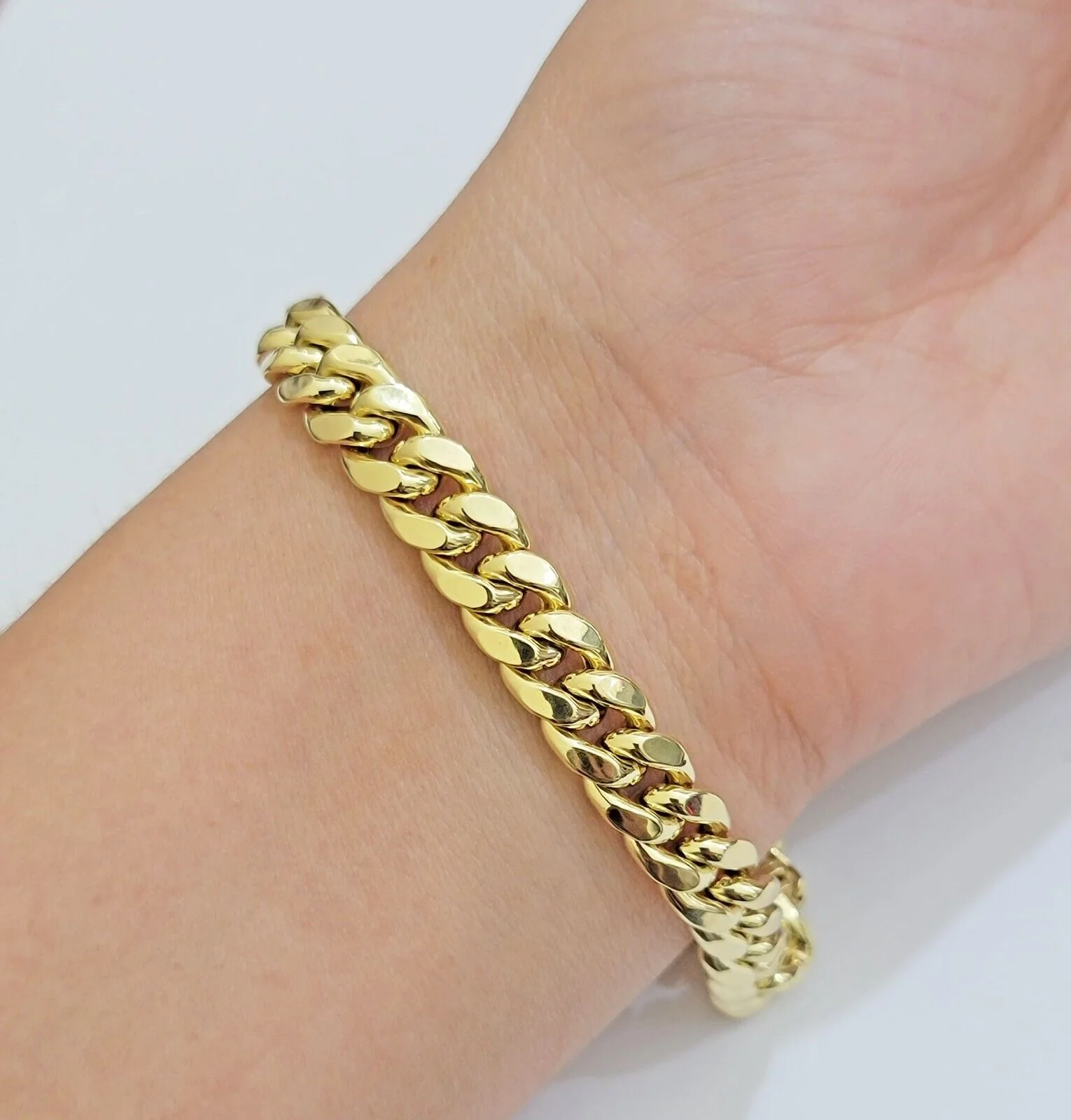 Real 10k Yellow Gold Bracelet 9mm Miami Cuban Link Men's 8.5" inch 10kt Unisex - Image 13