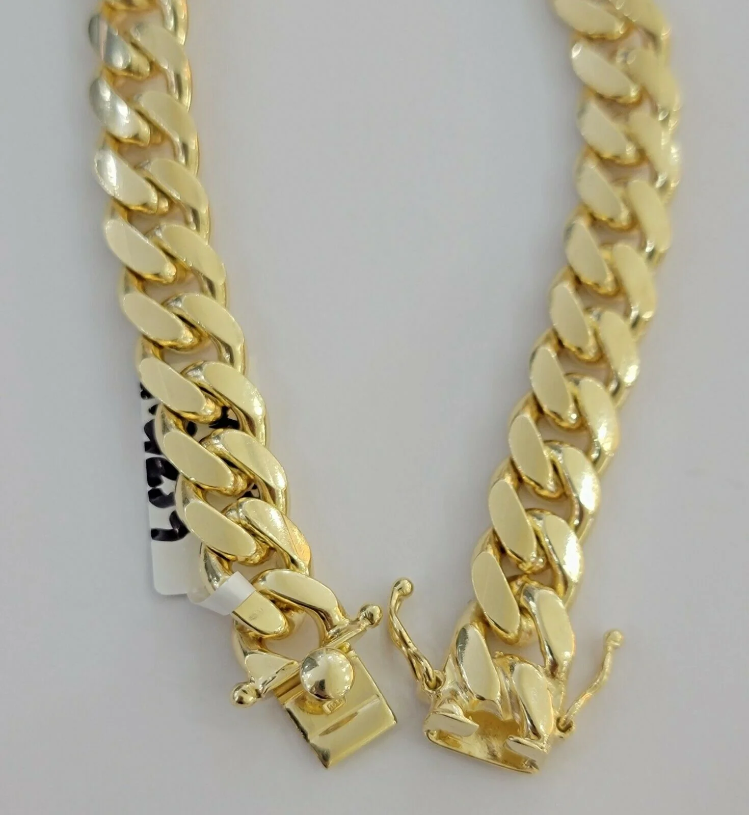 Real 10k Yellow Gold Bracelet Miami Cuban Link 11mm 8" 10kt Strong SOLID LINKS - Image 6