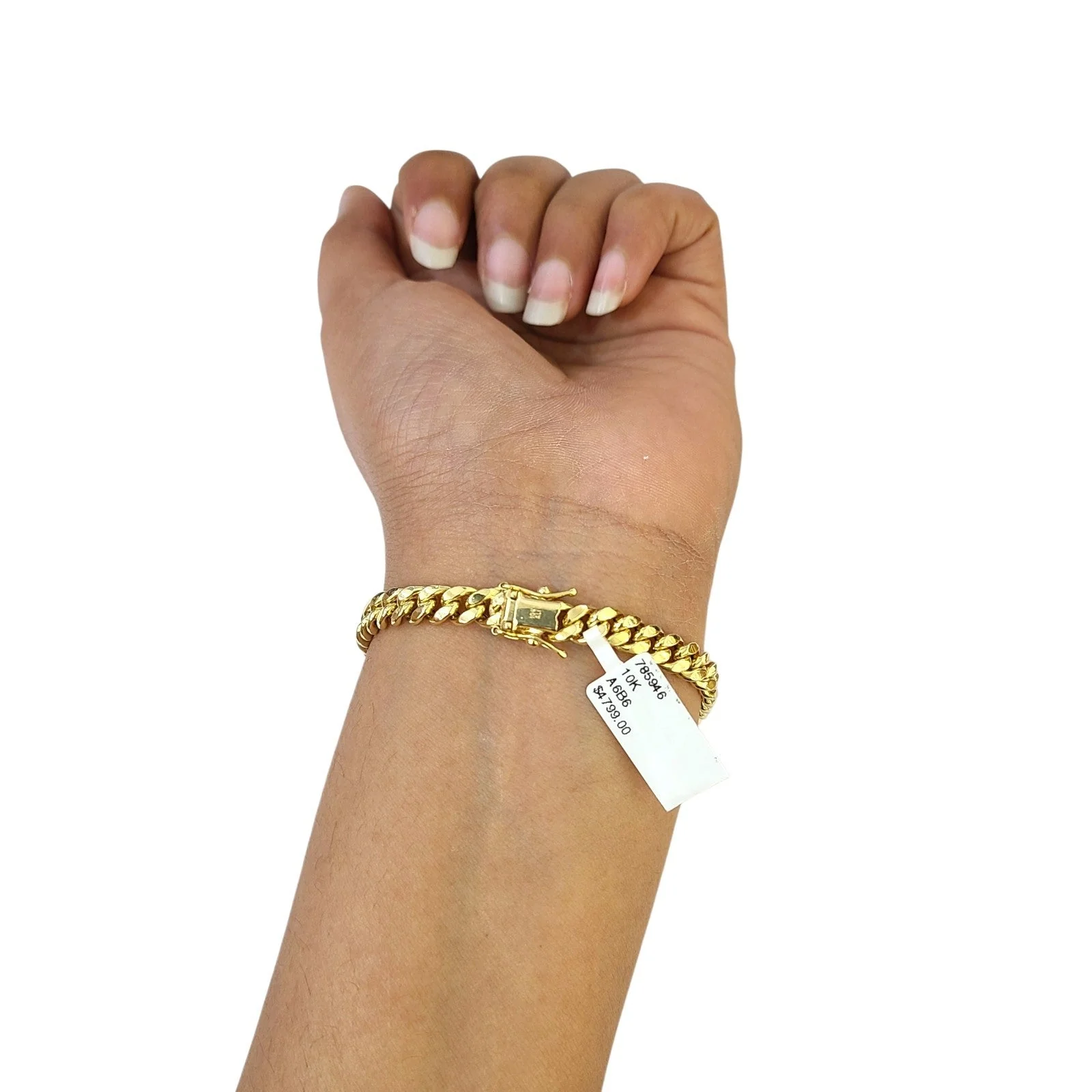 Real 10k Yellow Gold Bracelet Miami Cuban Link 8 Inch 6mm Men Women 10 KT - Image 5
