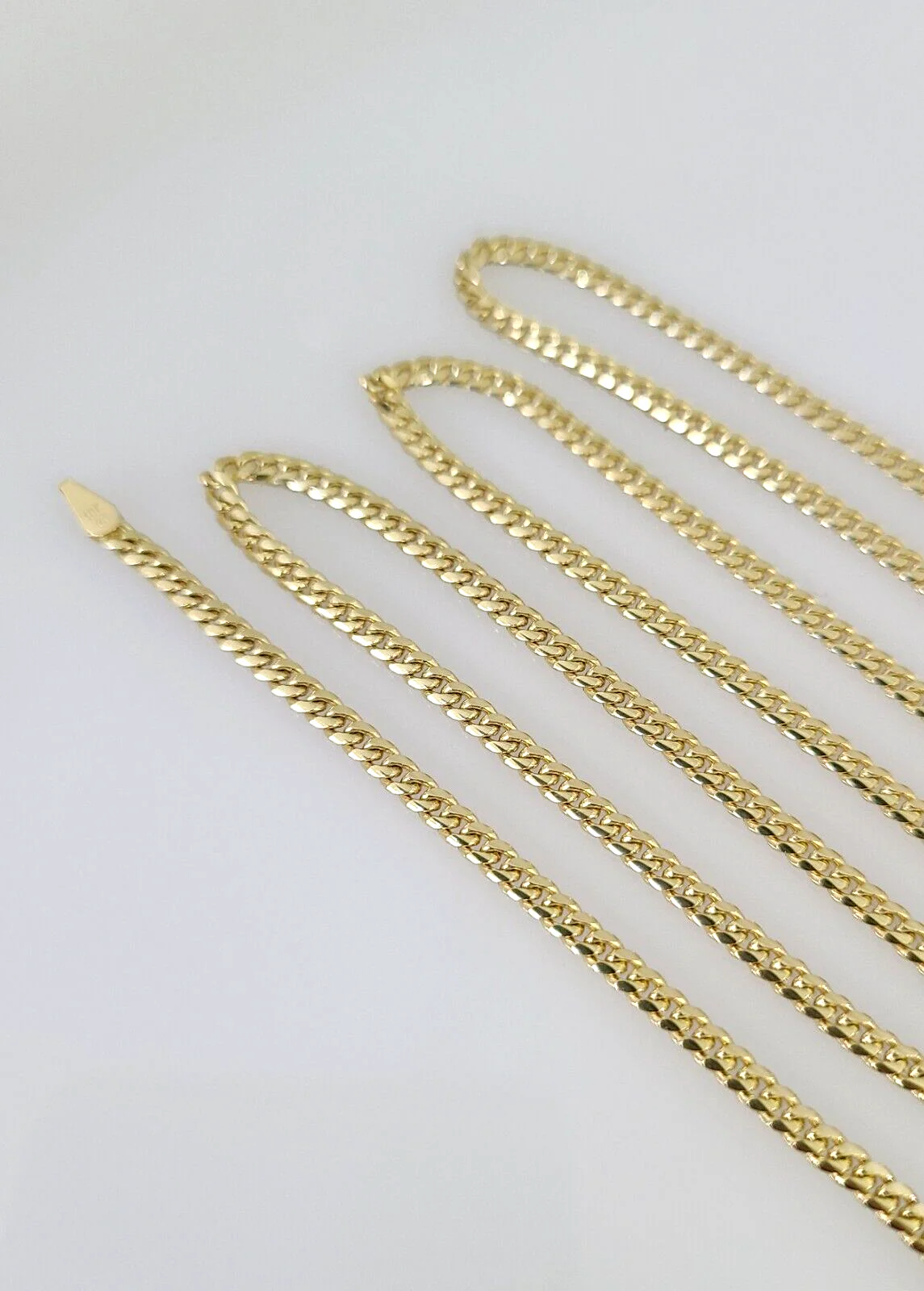 Real 10k Yellow Gold Chain 3mm Solid Miami Cuban Link Necklace 22 Inch Genuine - Image 7