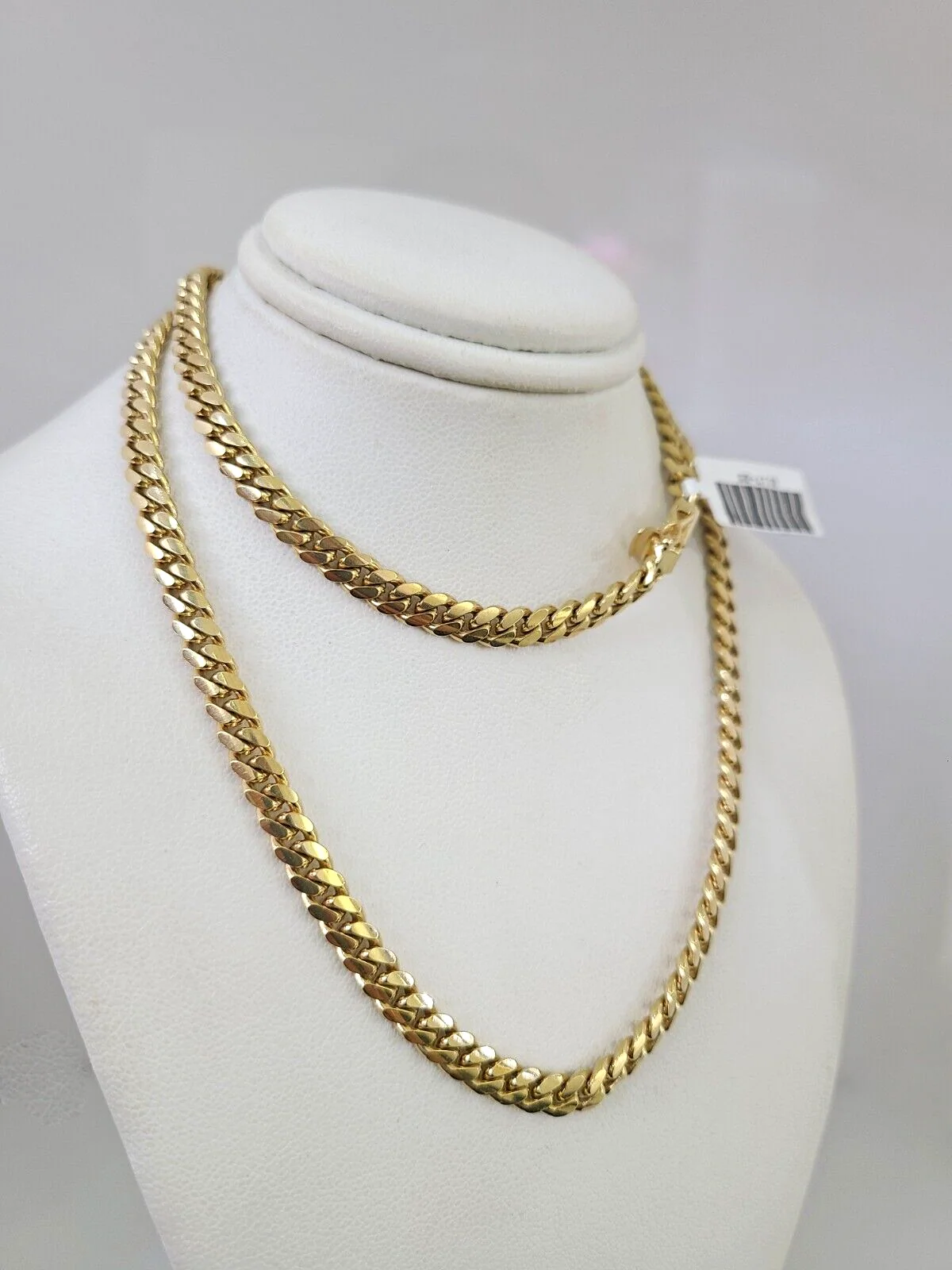 Real 10k Yellow Gold Chain 5mm Solid Miami Cuban Link Necklace 22 Inch Genuine - Image 3