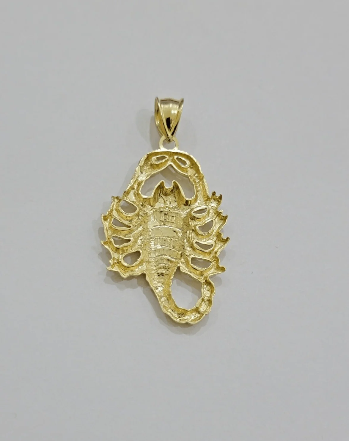 Real 10k Yellow Gold Charm Pendant Scorpio Zodiac Sign 10kt Genuine Men Women - Image 7