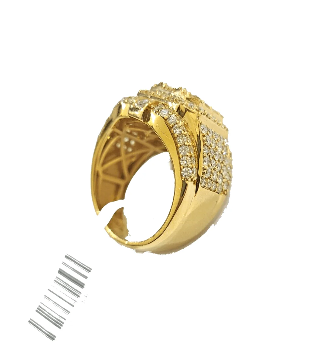 Real 10k Yellow Gold Diamond Ring White Genuine 4.09CT Diamonds 10kt Size 10 - Image 4