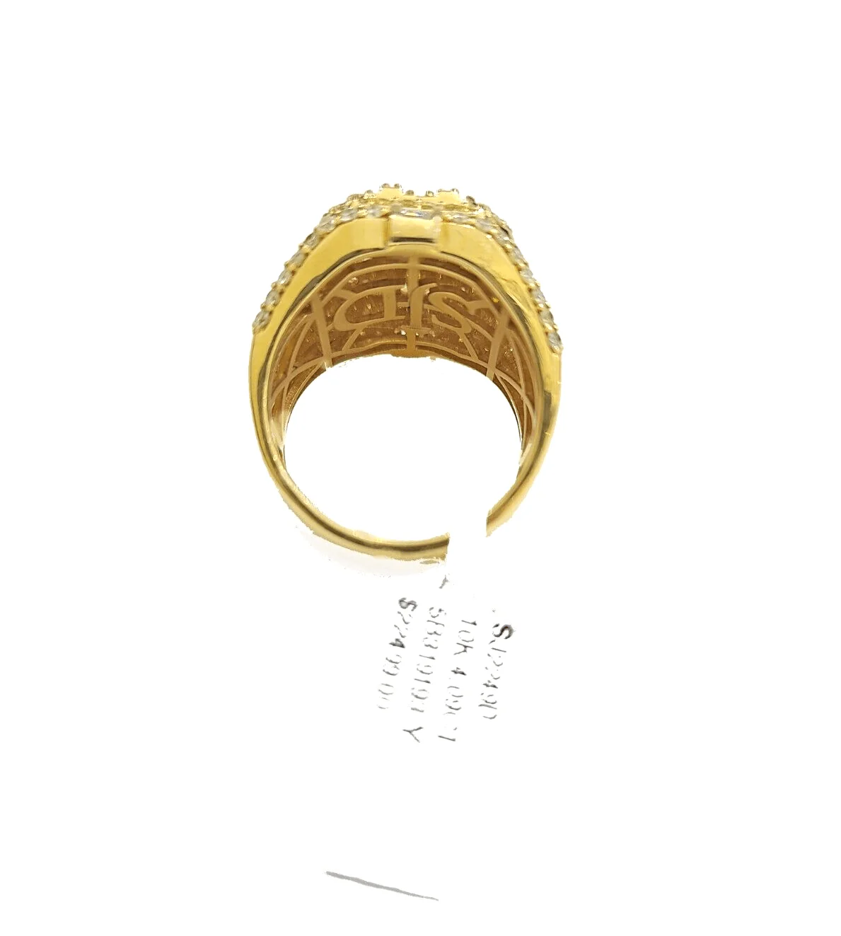 Real 10k Yellow Gold Diamond Ring White Genuine 4.09CT Diamonds 10kt Size 10 - Image 6