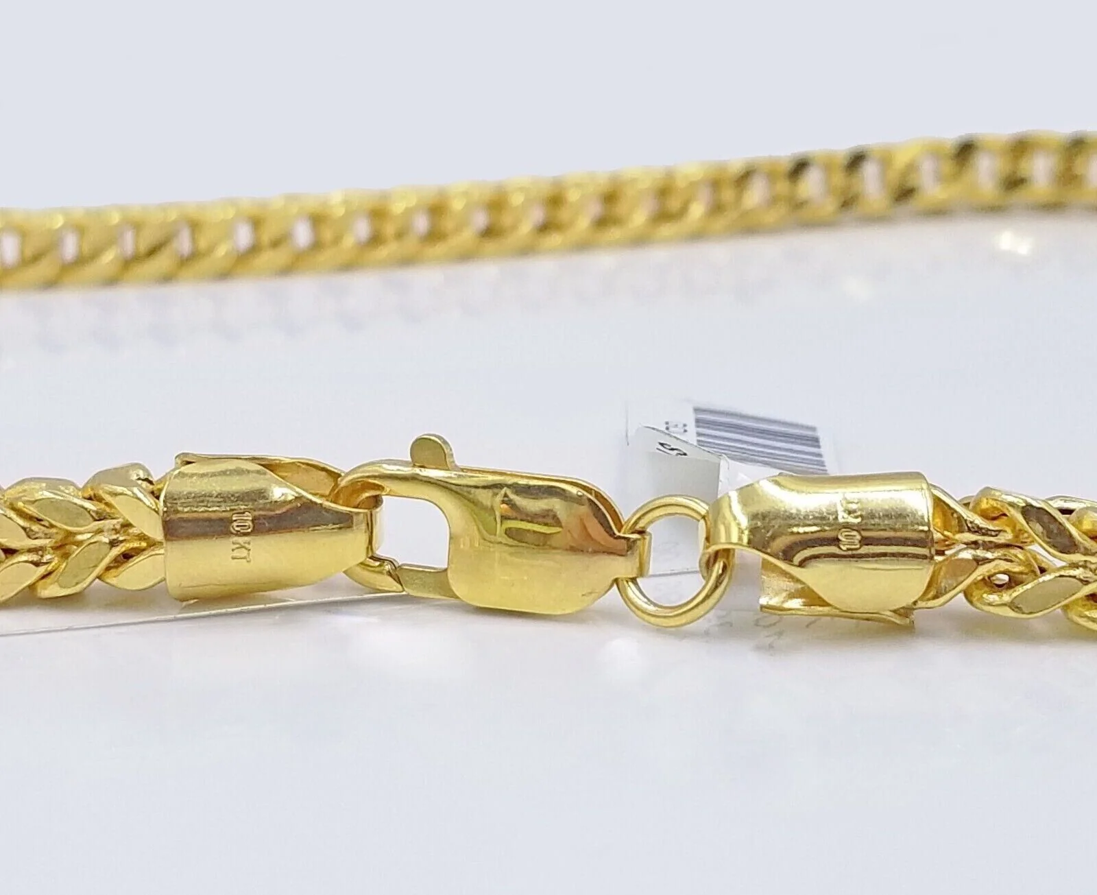 Real 10k Yellow Gold Franco Necklace 5mm 22" inch Short length Men's 10kt Chain - Image 5