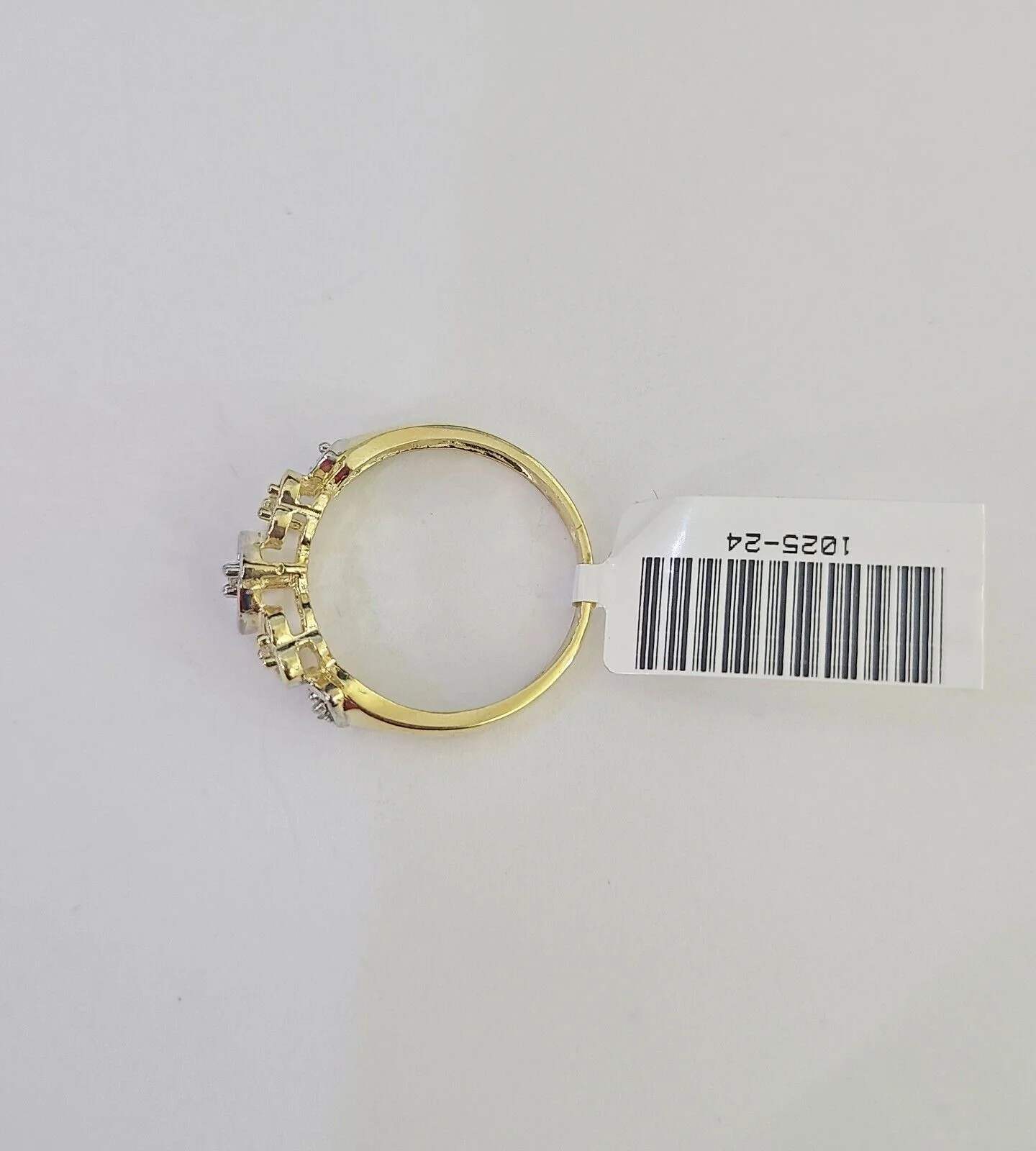 Real 10k Yellow Gold Hearts Ring Wedding Engagement Casual 10Kt Genuine Ring Sizes 6,7,8,9,10,11 & 12 - Image 7