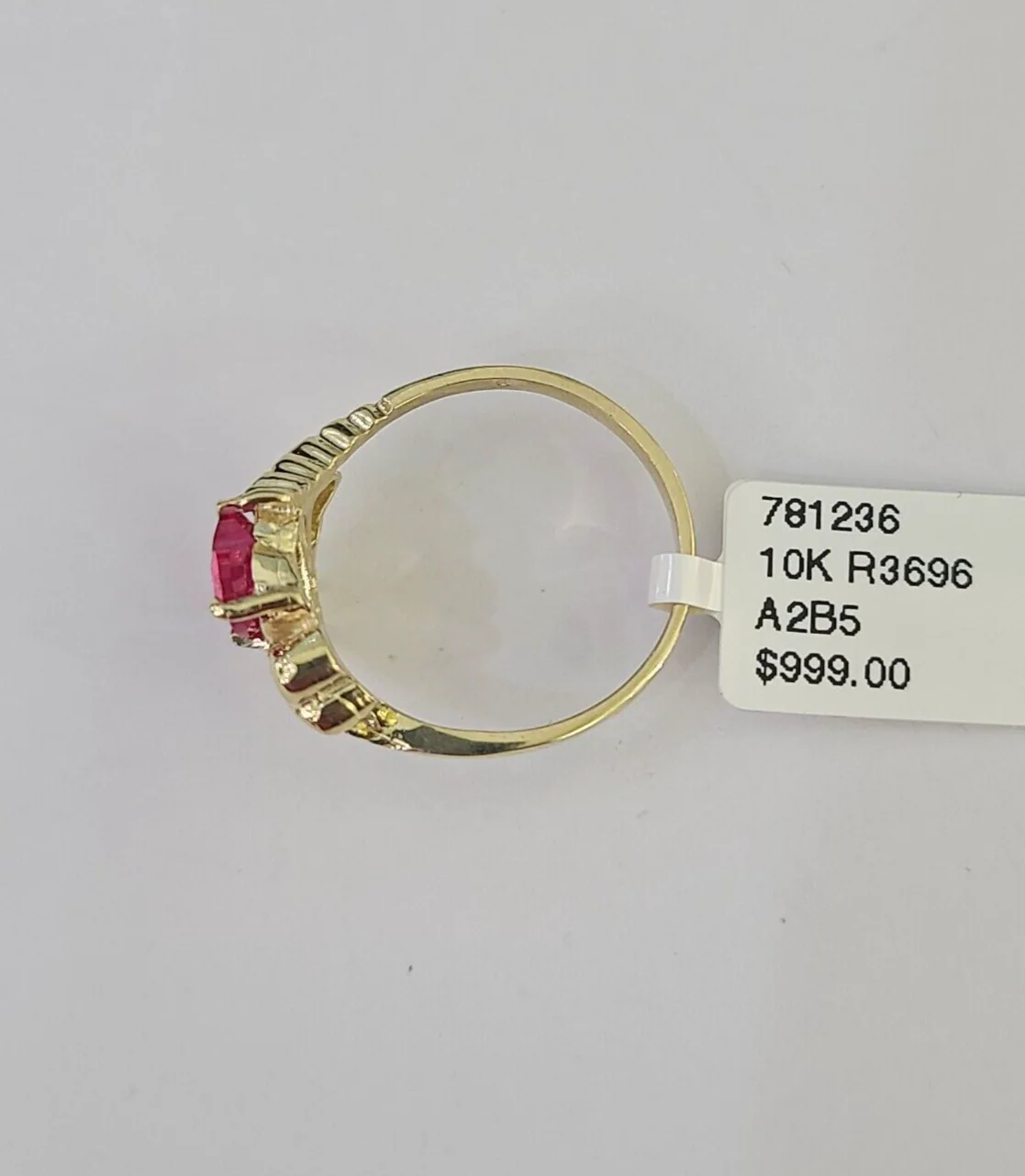 Real 10k Yellow Gold Hearts Ring Wedding Engagement Casual 10Kt Genuine Ring Sizes 6,7,8,9,10,11 & 12 - Image 7