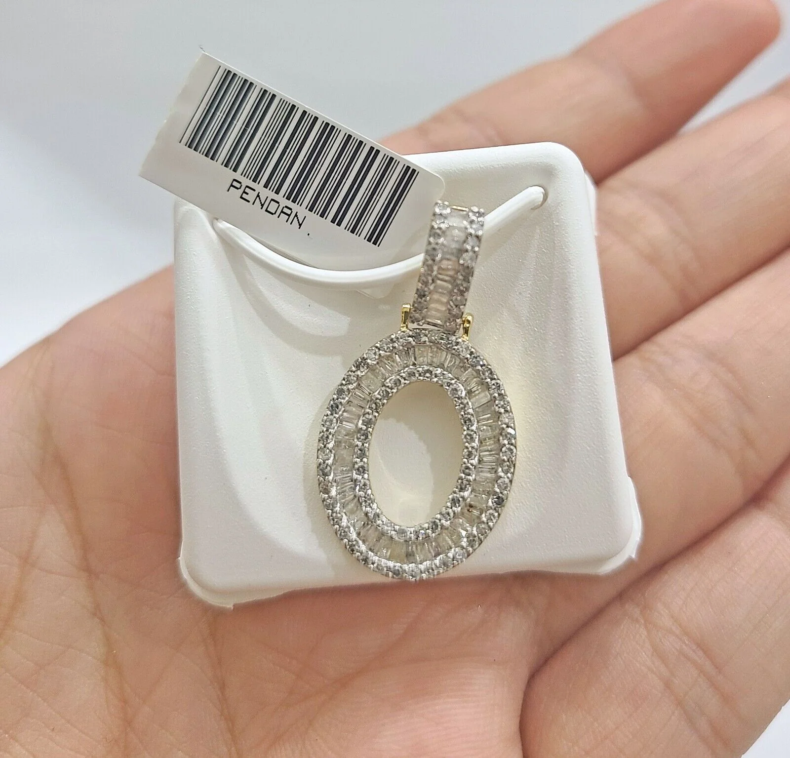 Real 10K Yellow Gold Initials Diamond Cut Charm A-Z Pendant Alphabets - Image 6