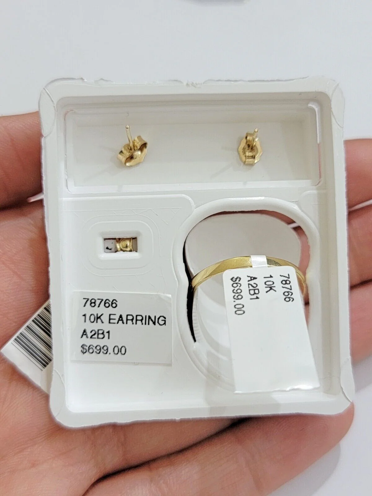 Real 10k Yellow Gold Ladies earring ring & pendant Yellow heart Citrine set 10KT All Sizes - Image 7