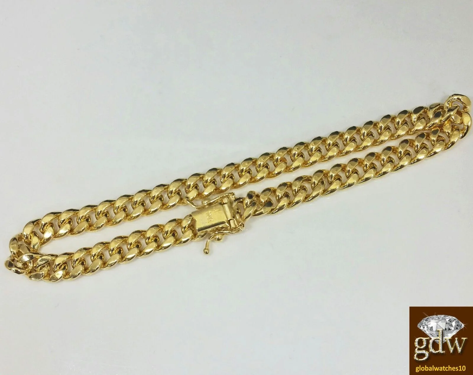 Real 10k Yellow Gold Miami Cuban Bracelet 6mm 7.5" Box Lock Strong Unisex - Image 2