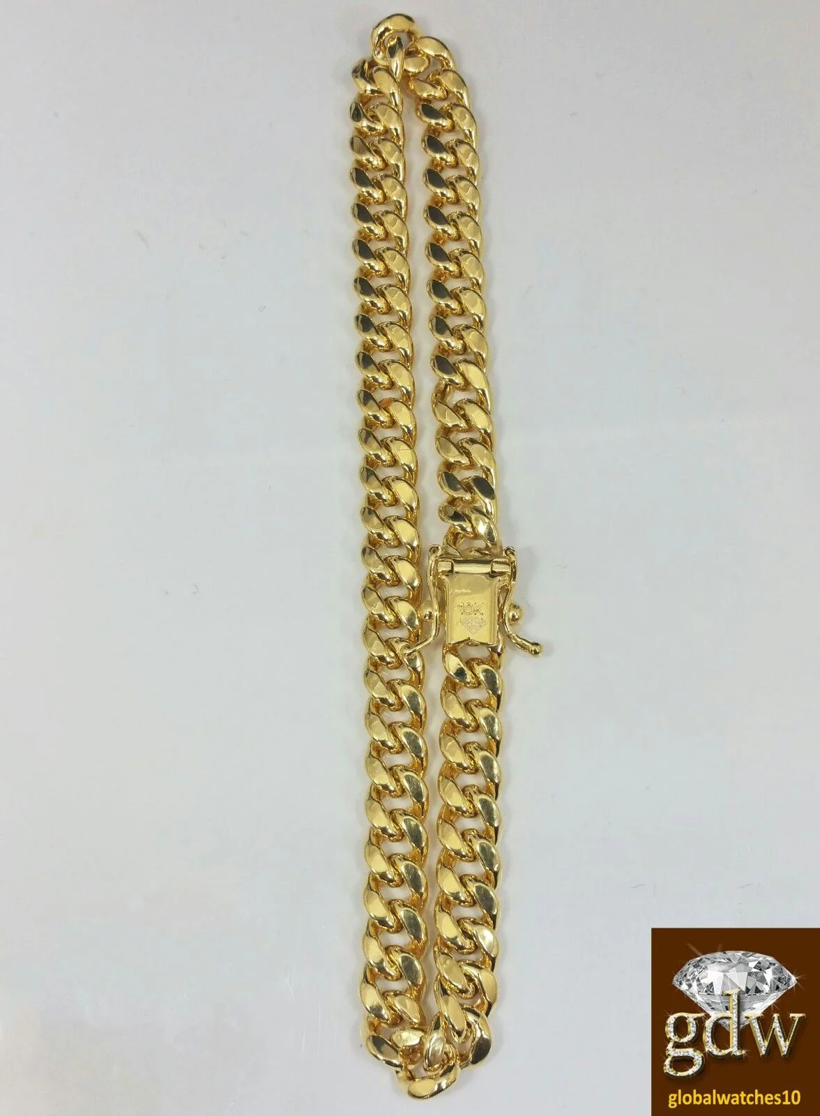 Real 10k Yellow Gold Miami Cuban Bracelet 6mm 8.5" Box Lock - Image 3